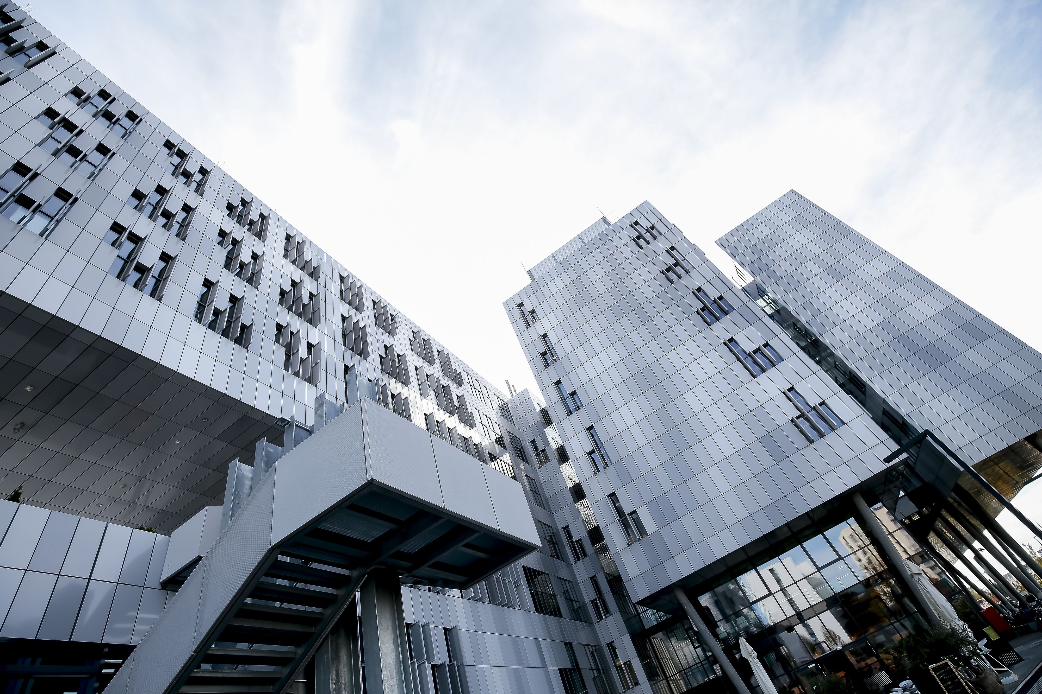 Eine Außenansicht des MedCampus in Graz.