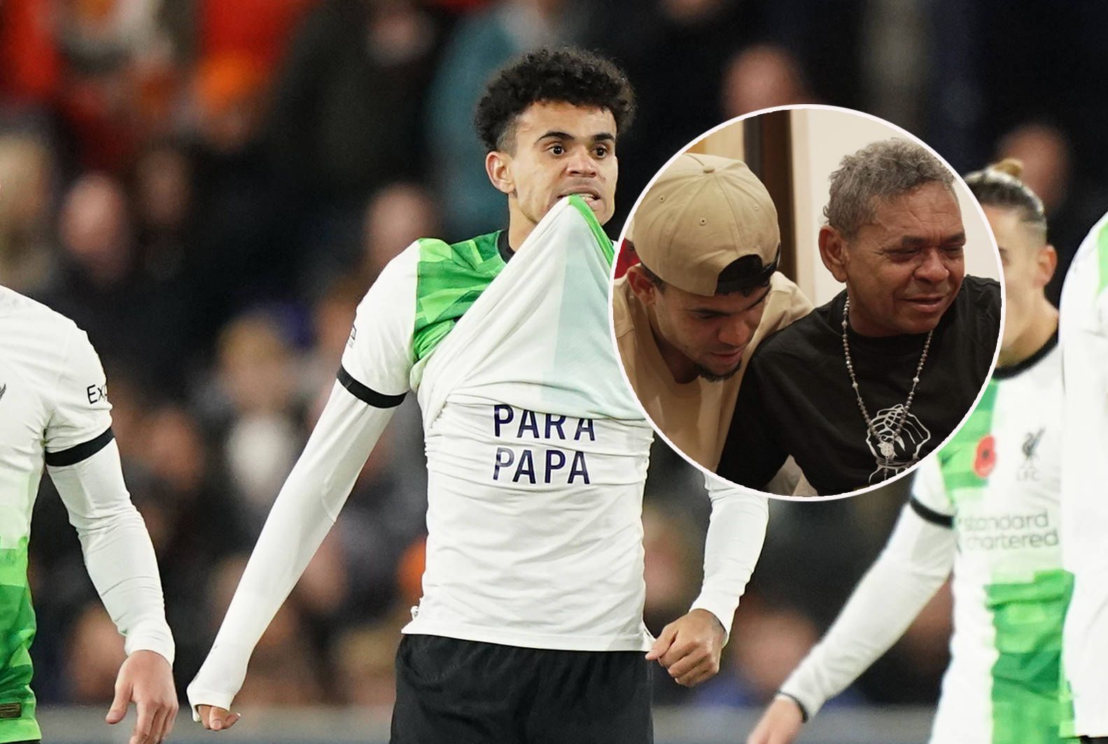 Luis Diaz mit seinem Vater