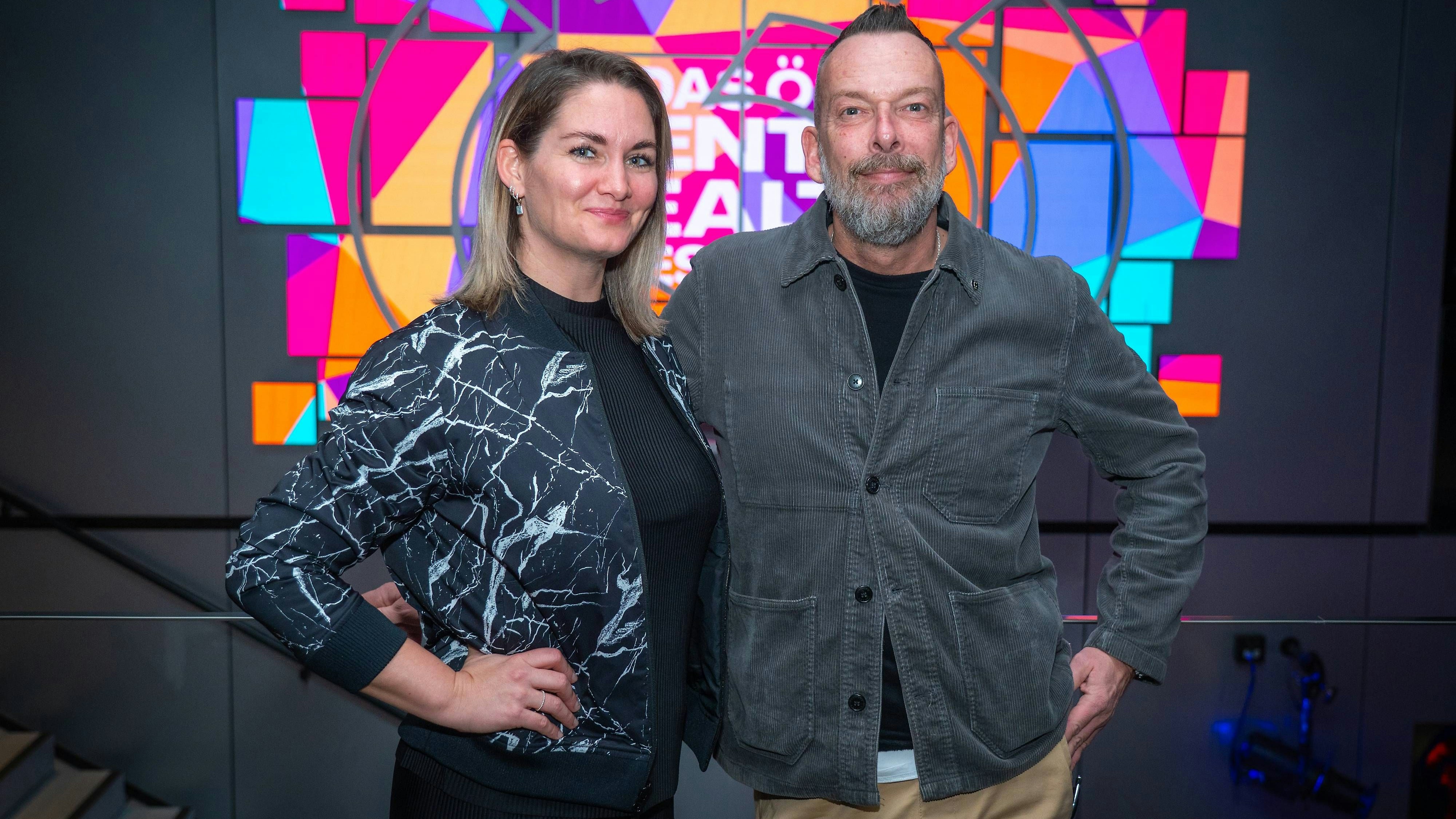 Gabi Hiller und Robert Kratky moderierten das "Mental Health"-Festival 
