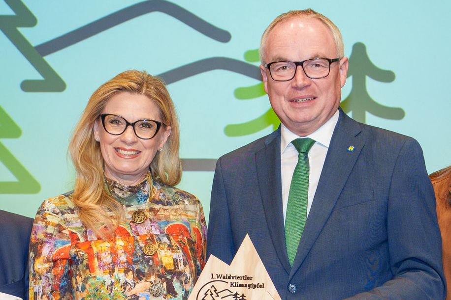 Christa Kummer und Landes-Vize Pernkopf diskutierten im Waldviertel über den Klimawandel