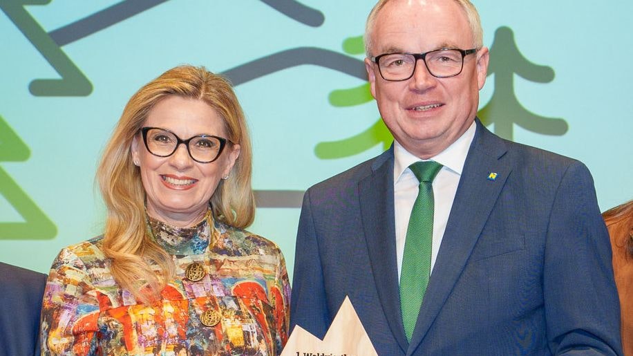 Christa Kummer und Landes-Vize Pernkopf diskutierten im Waldviertel über den Klimawandel