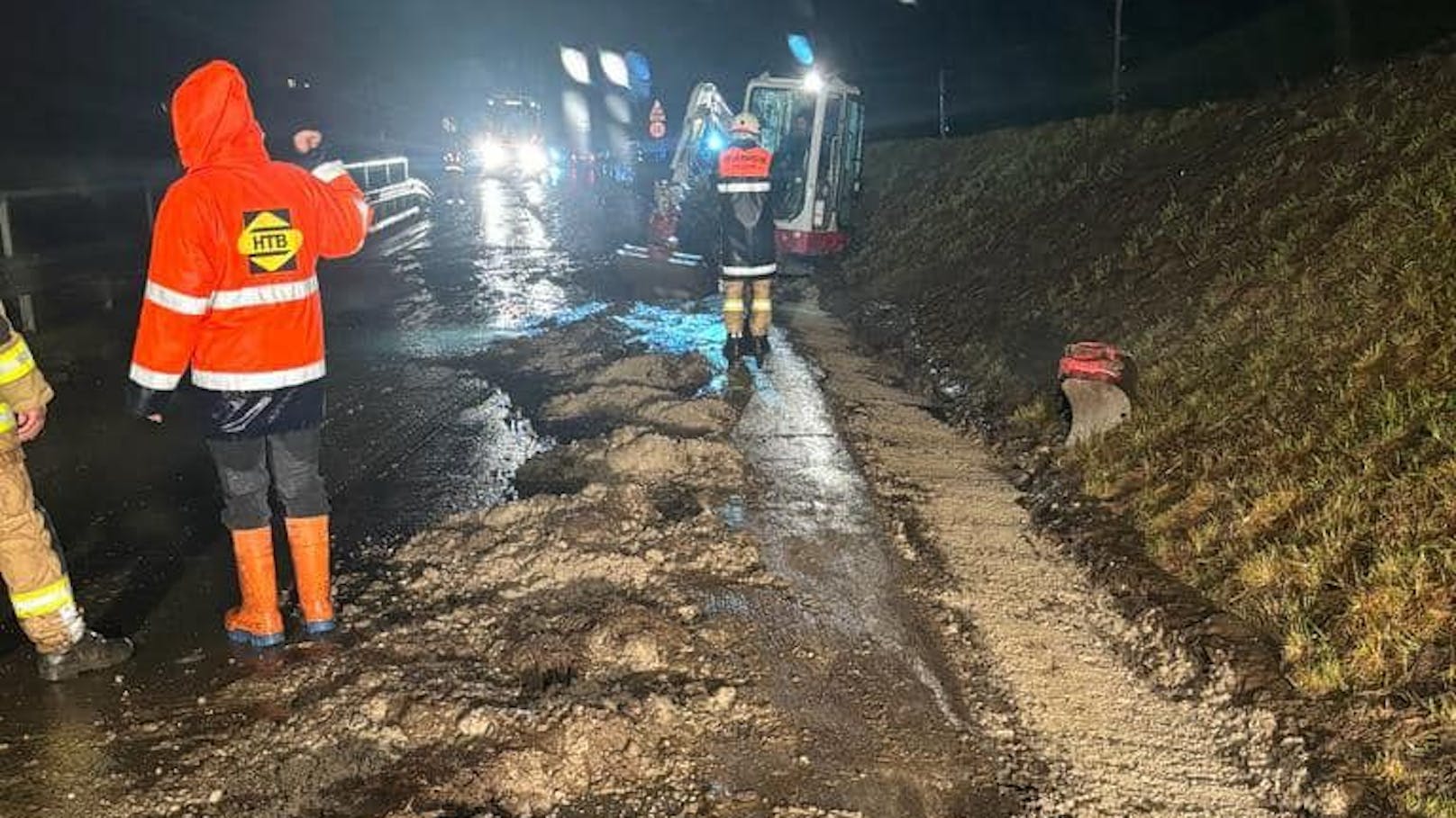 Starkregen sorgt für massiven Murenabgang in Tirol