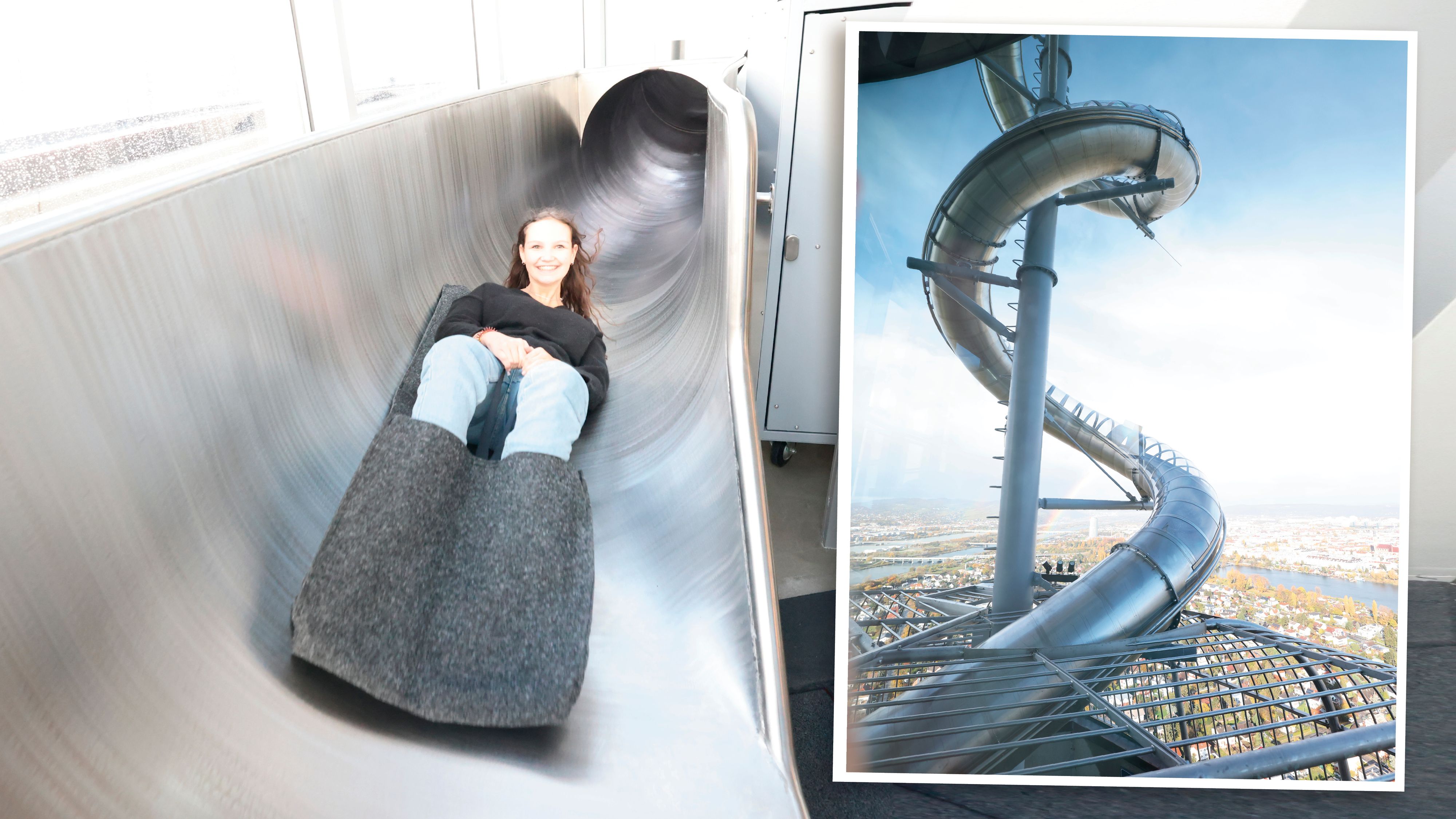 Der Donauturm überzeugt jetzt mit einer neuen Rutsche. 