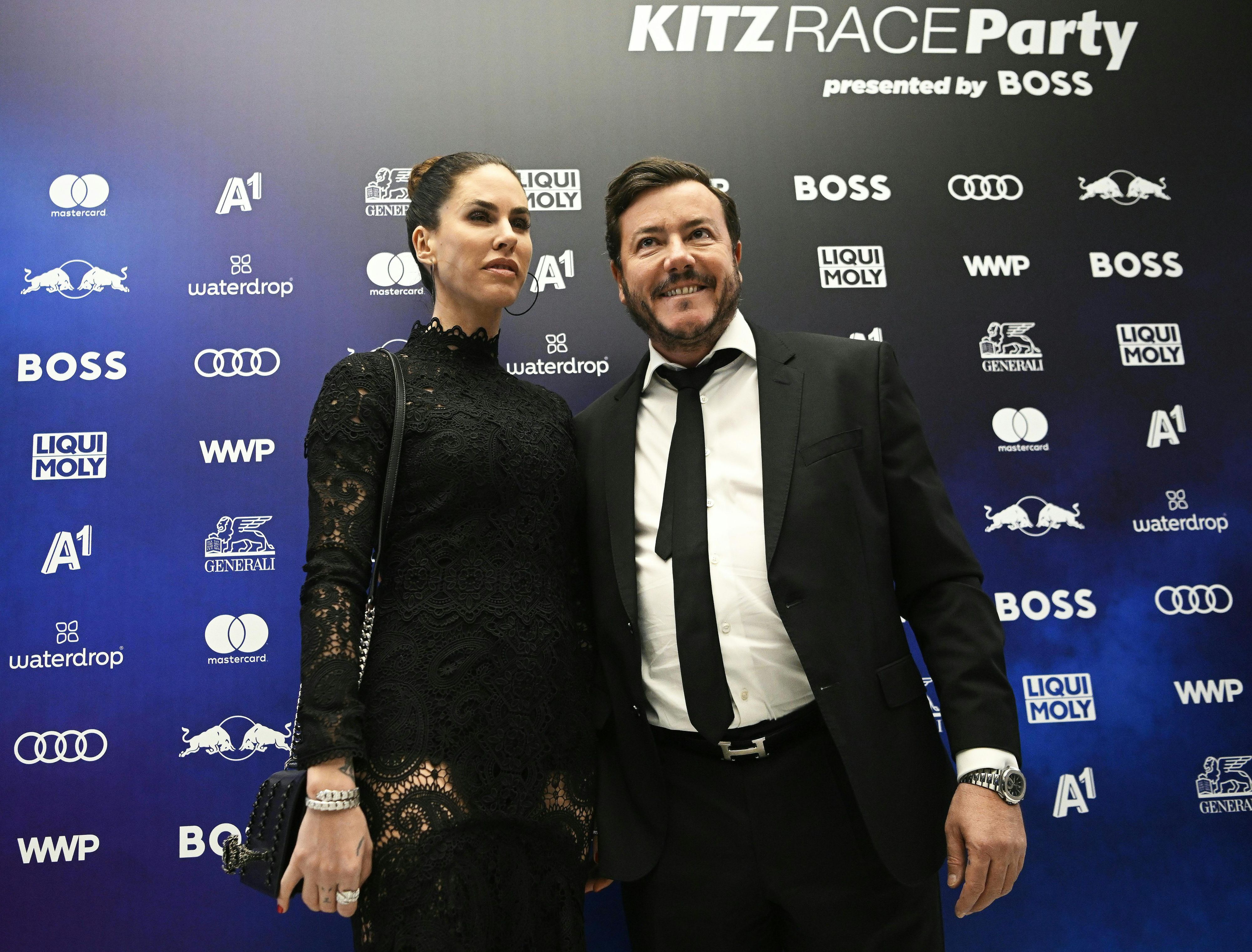 Der Unternehmer René Benko, hier mit seiner Ehefrau Natalie im Jänner 2023 bei einem Event in Kitzbühel.