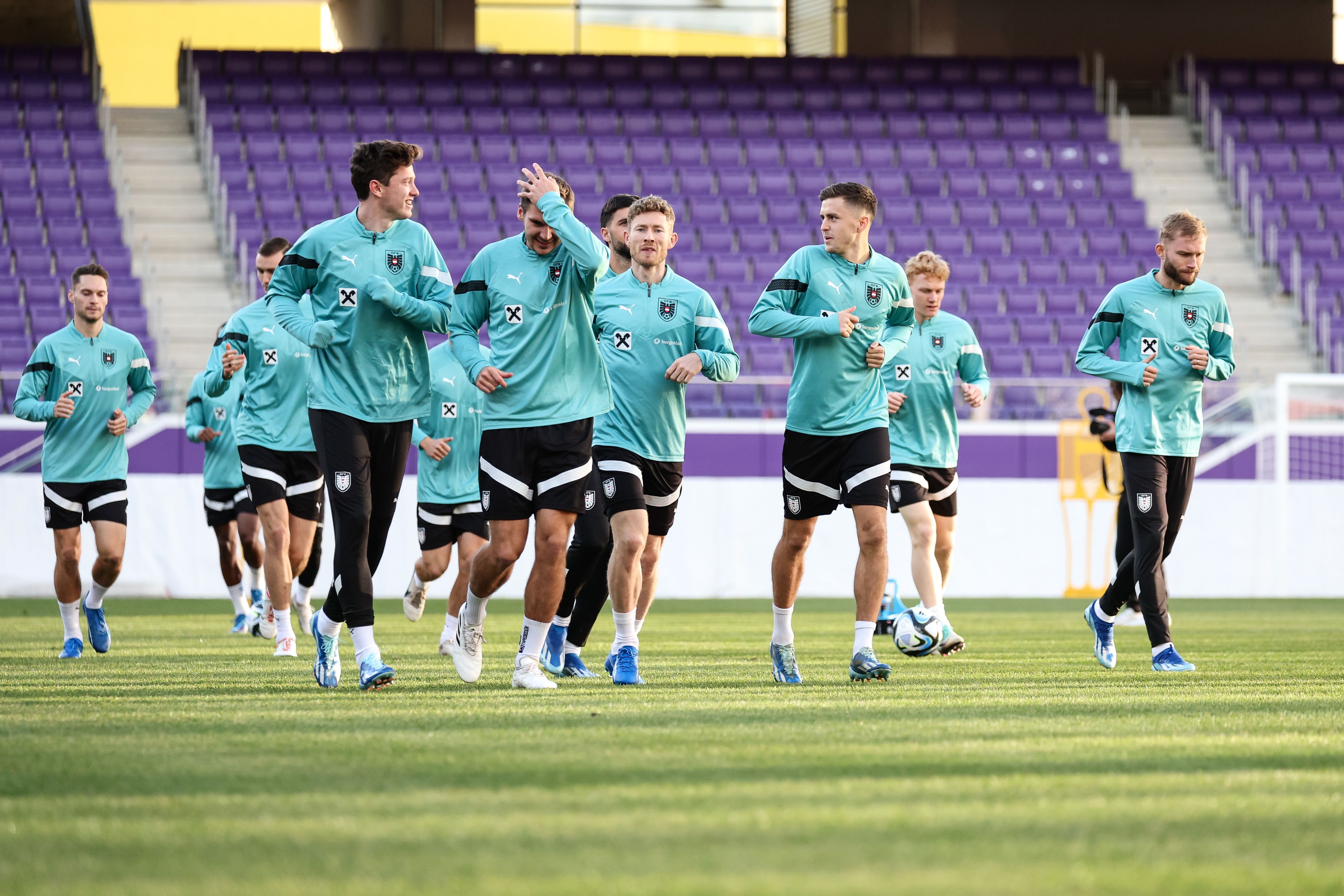Das ÖFB-Team bereitete sich in der Generali Arena auf das Estland-Match vor.