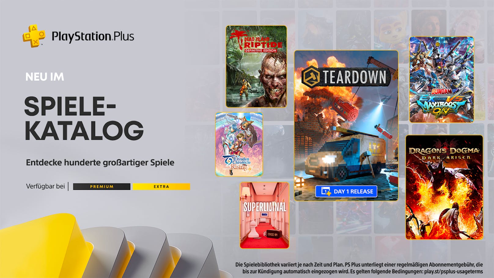 PlayStation Plus Extra- & Premium-Neuzugänge im November.