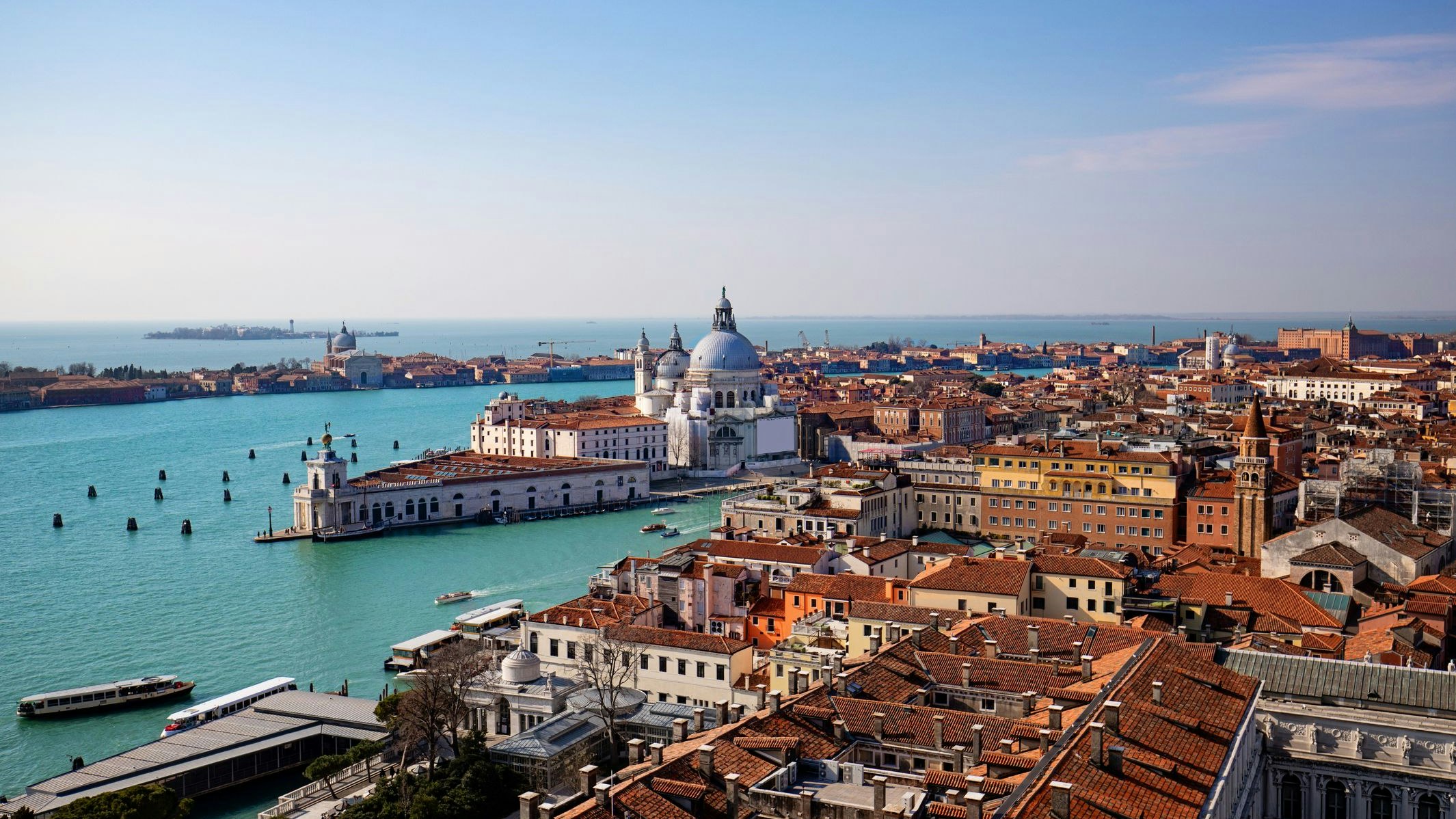 Overlooking Venice from Campanile de San Marco, Venice above - 2022