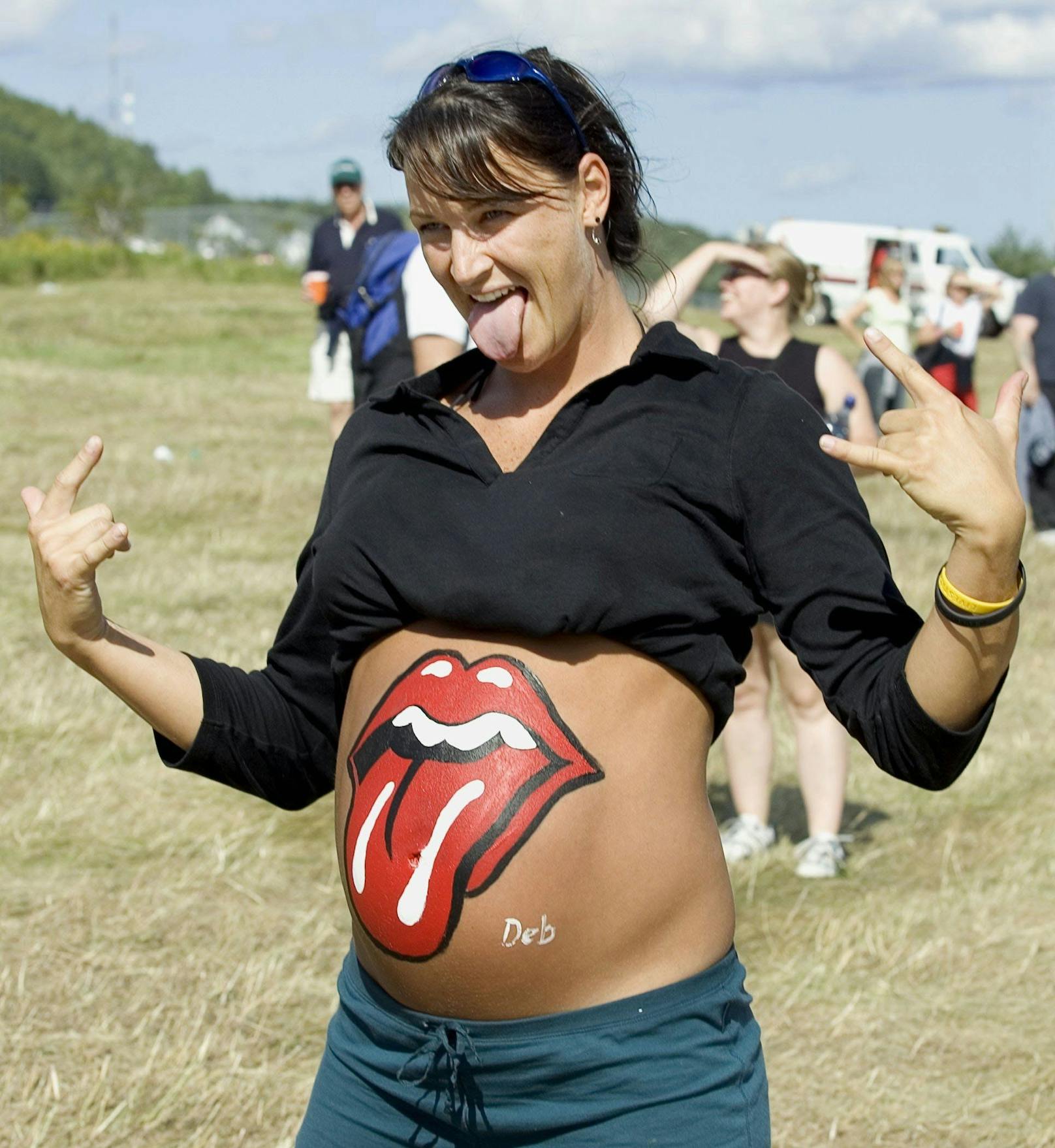 Das Rolling Stones Logo "Zunge und Lippen" wurde schon für unzählige Aktionen benutzt.