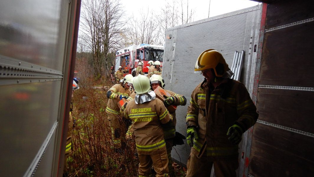 Glück für die Feuerwehr: Akute Explosionsgefahr soll keine bestanden haben.