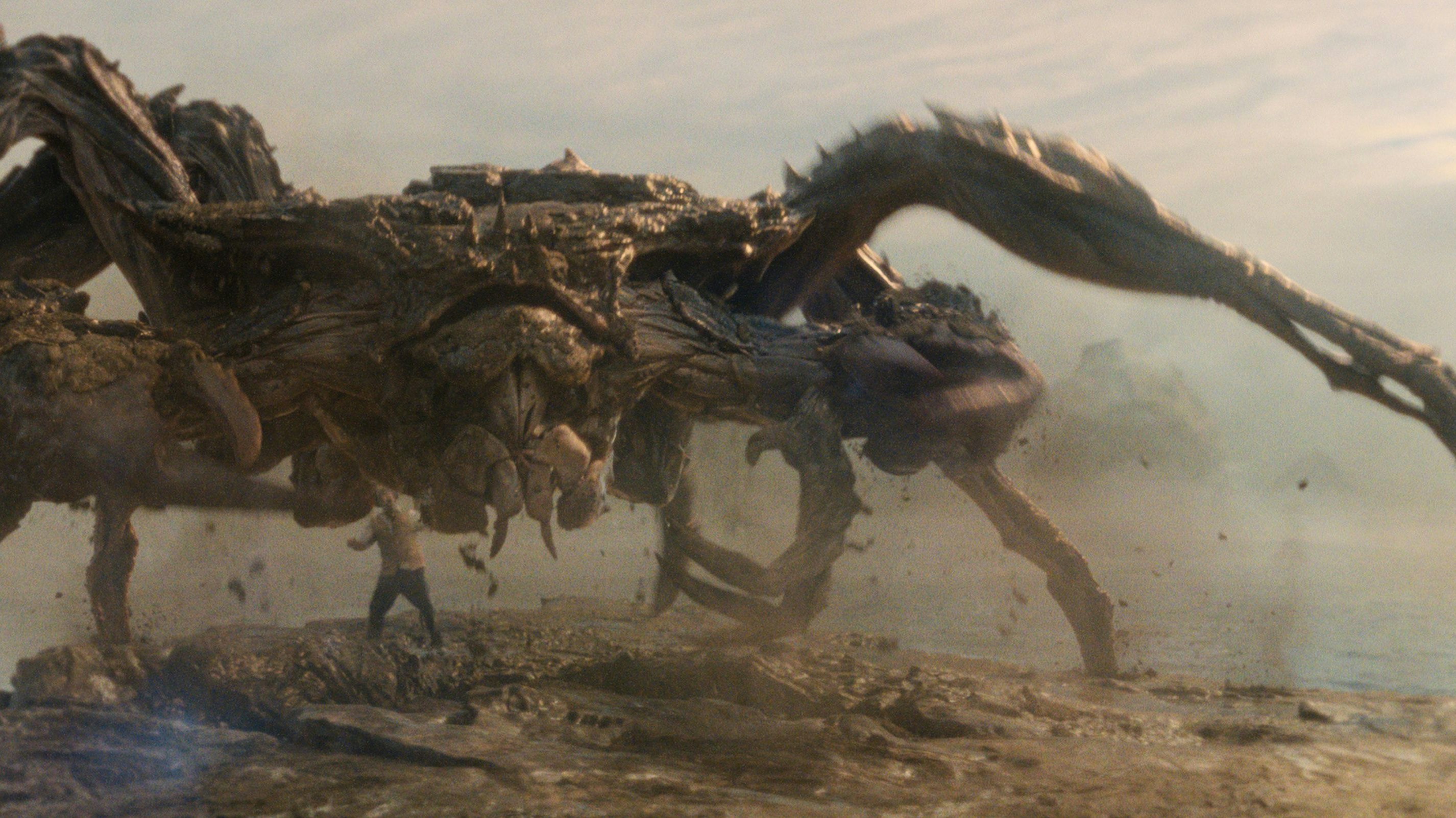 Dieser überdimensionale Taschenkrebs heißt Mantleclaw und kommt bereits in Folge 1 vor. 