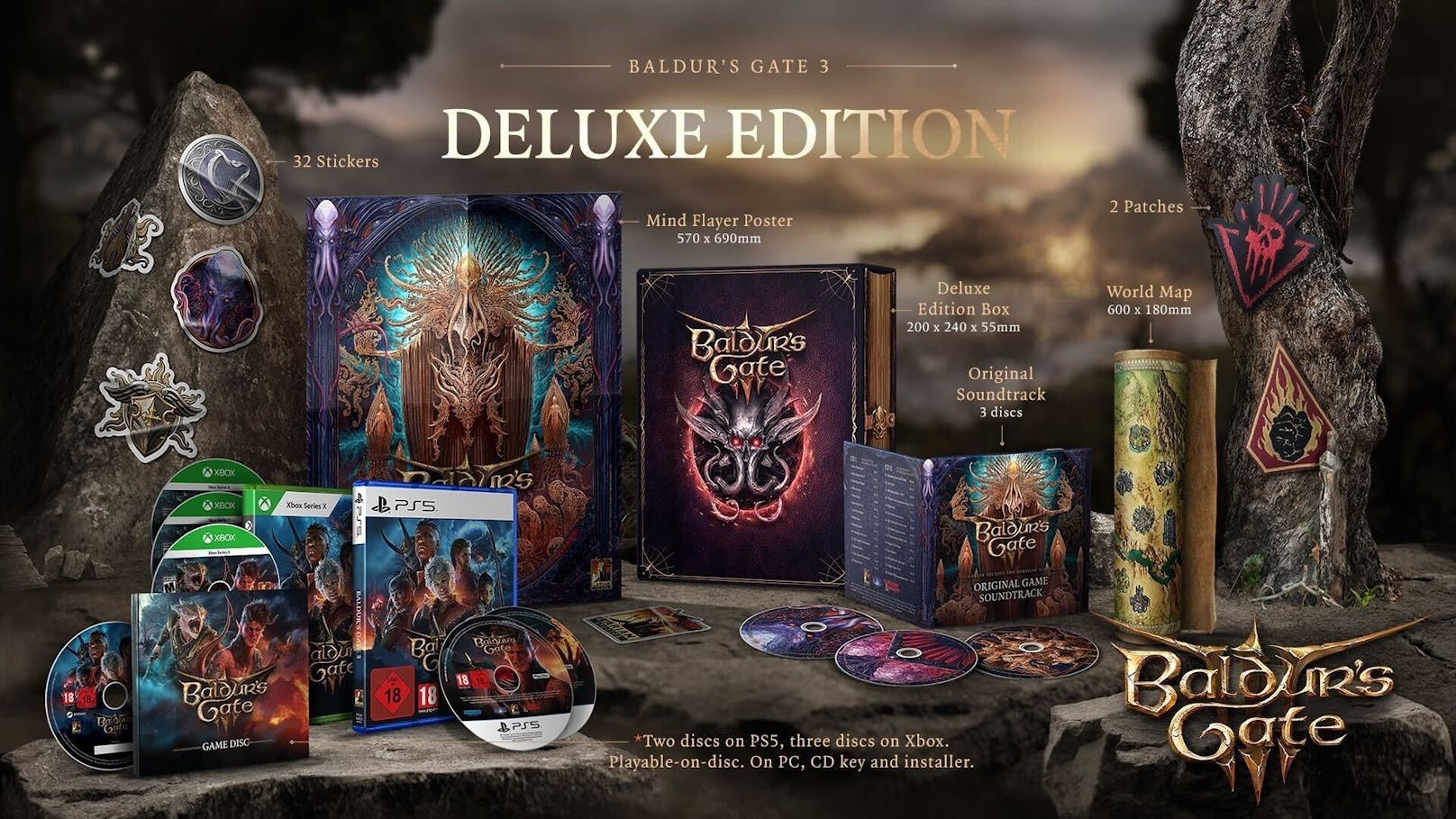 "Baldurs Gate 3" kündigt physische Deluxe Edition an.