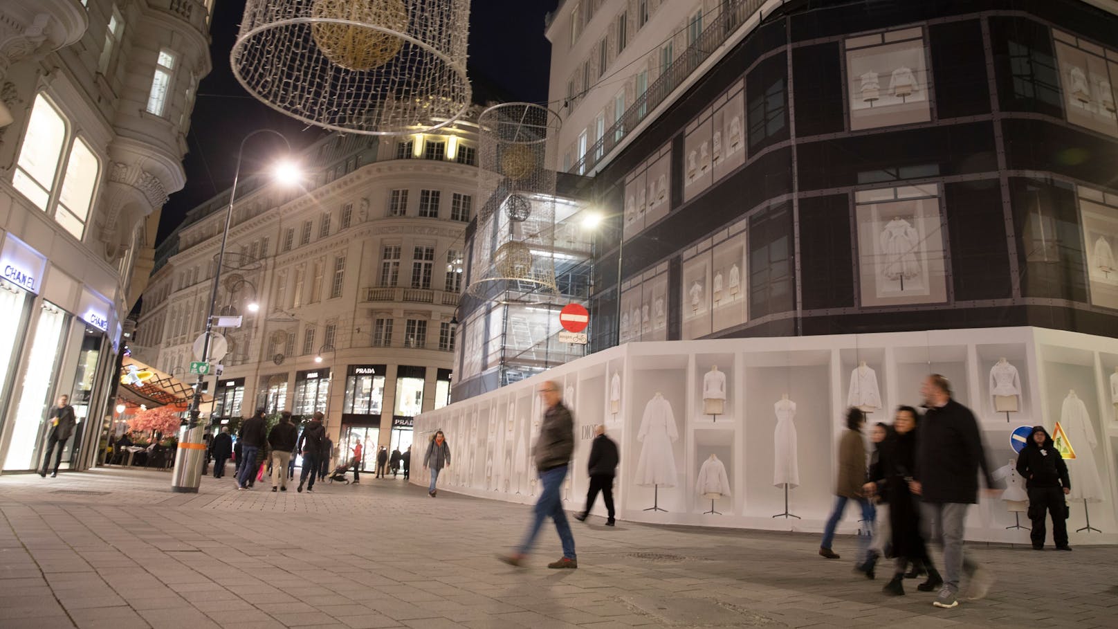 Das "Goldene Quartier" in der Wiener City mit allen teuren Designer-Shops.