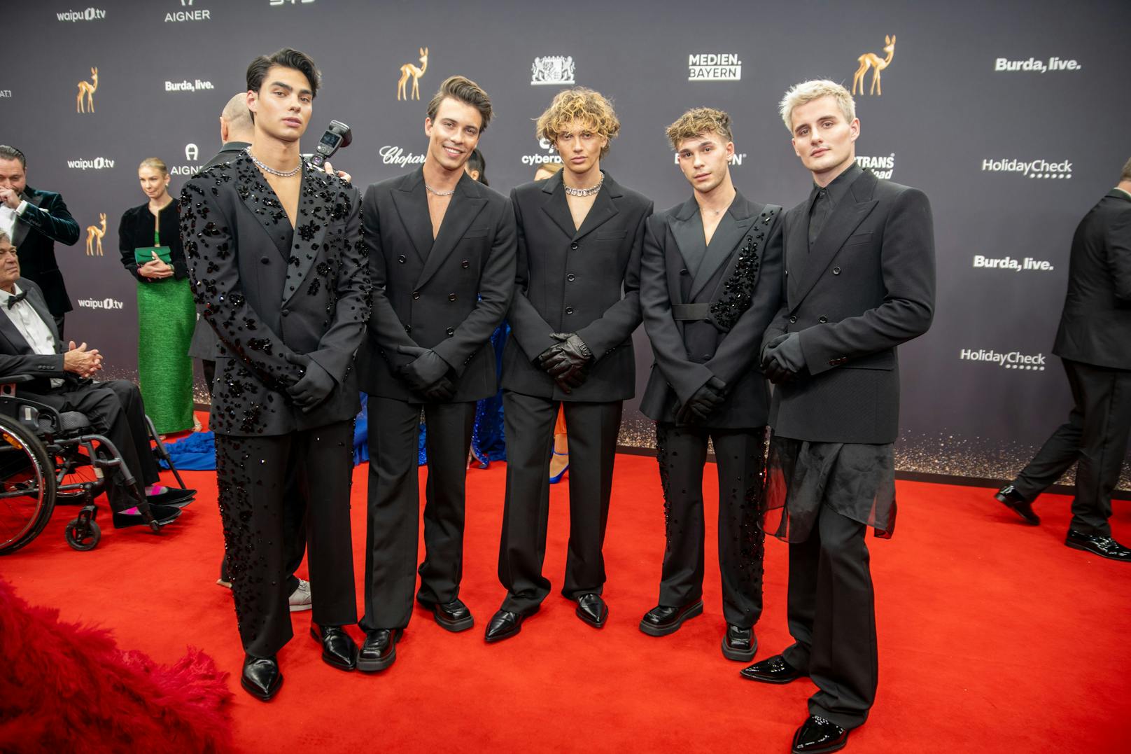 TokTok meets Red Carpet: Die "Elevator Boys" waren auch bei der Bambi-Verleihung 2023.