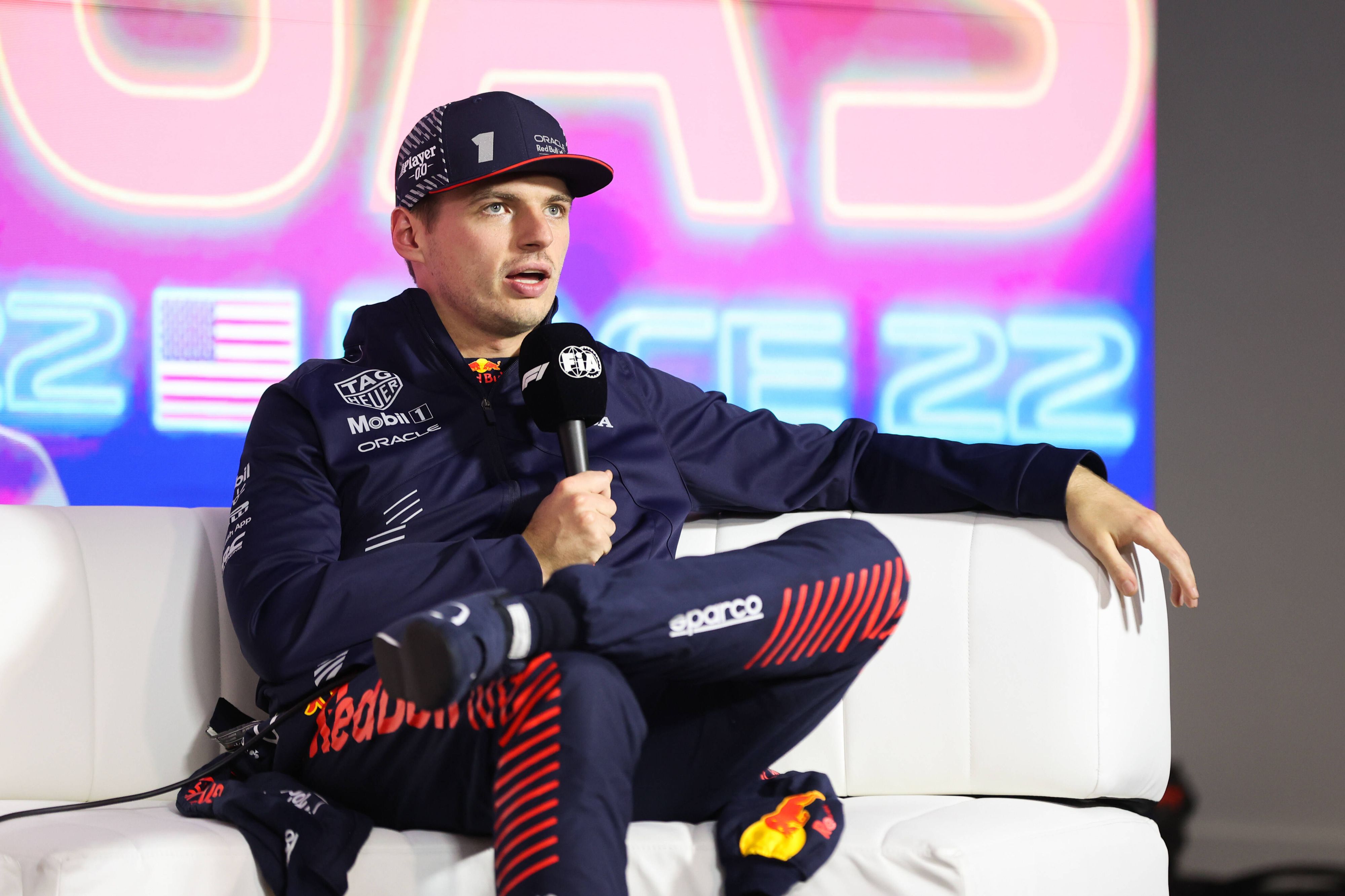 Max Verstappen in Las Vegas.