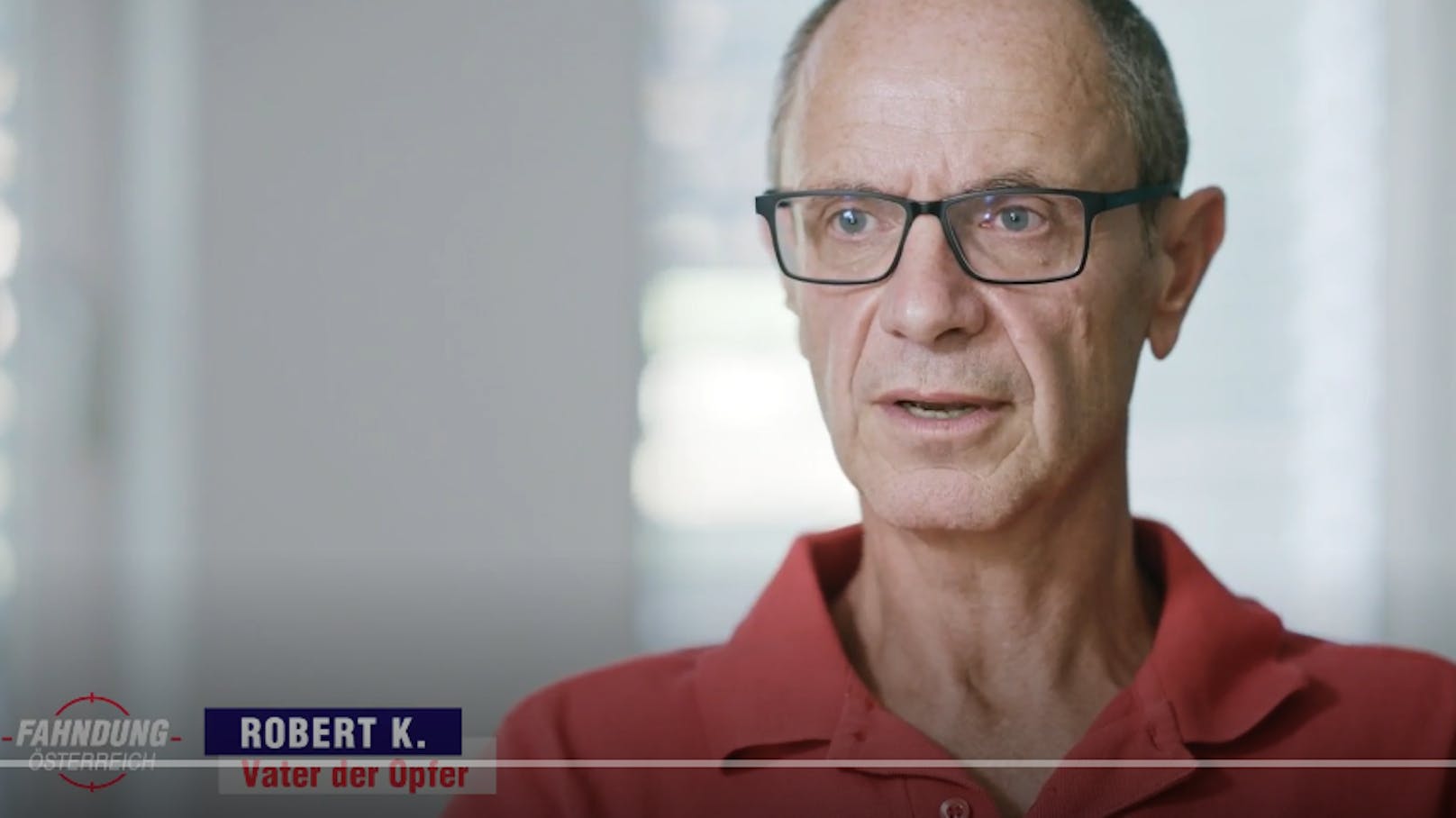 Robert K., Vater der Explosions-Opfer, erzählt in der Sendung "Fahndung Österreich" von dem furchtbaren Unfall.