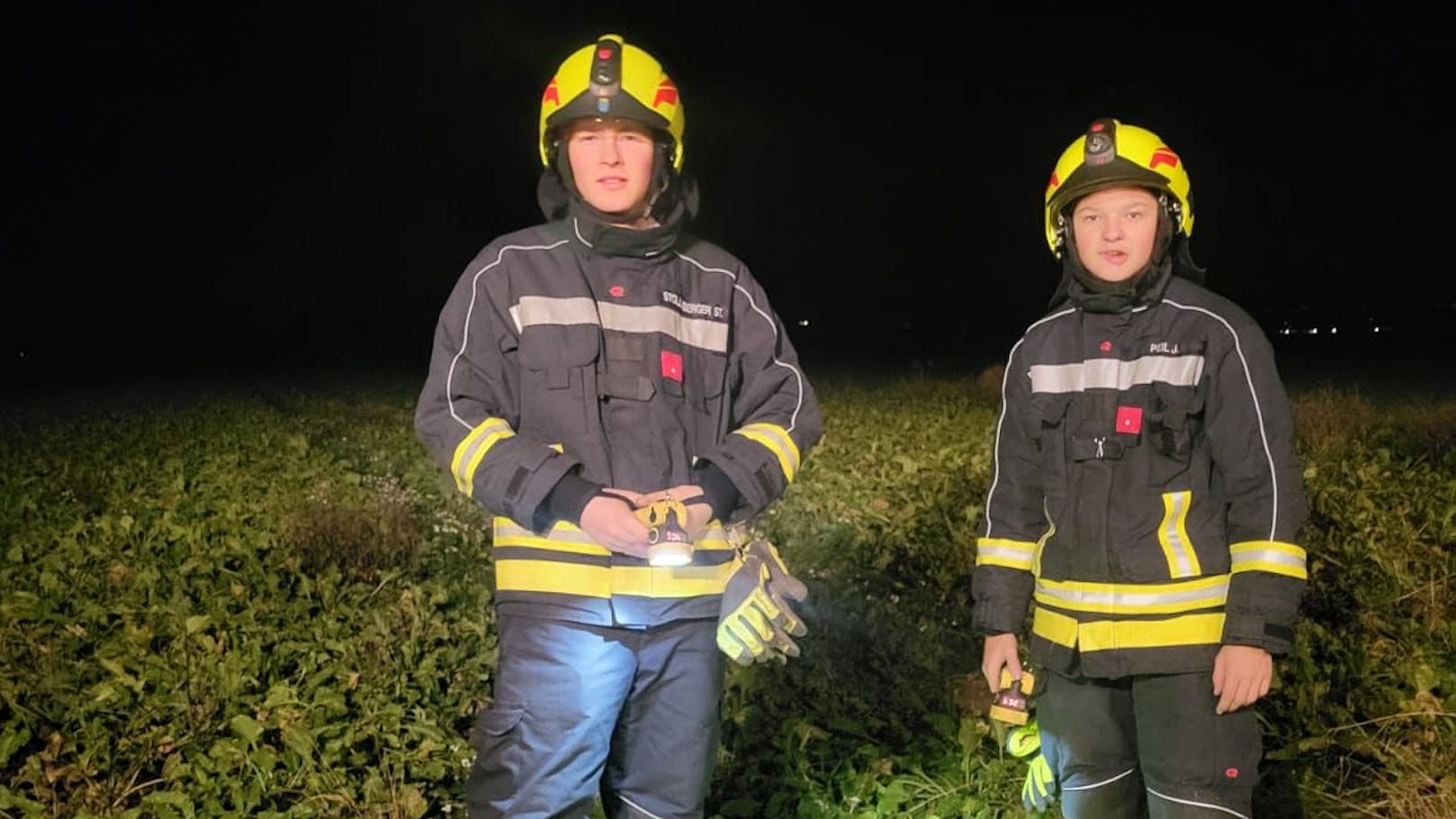 Die Feuerwehr durchsuchte bei stockfinsterer Nacht den gesamten Ort.