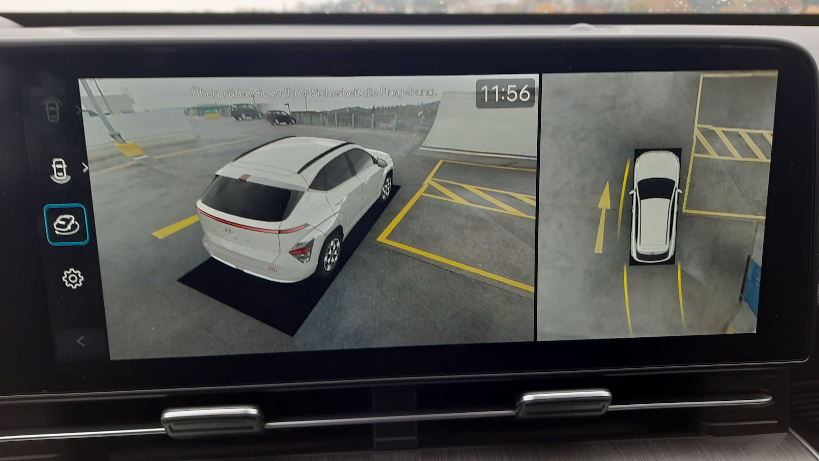 Die 360-Grad-Kamera erleichtert das Einparken und Reversieren.