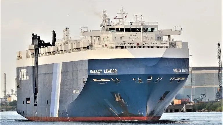 Der Autotransporter Galaxy Leader wurde offenbar von Huthi-Rebellen gekapert.