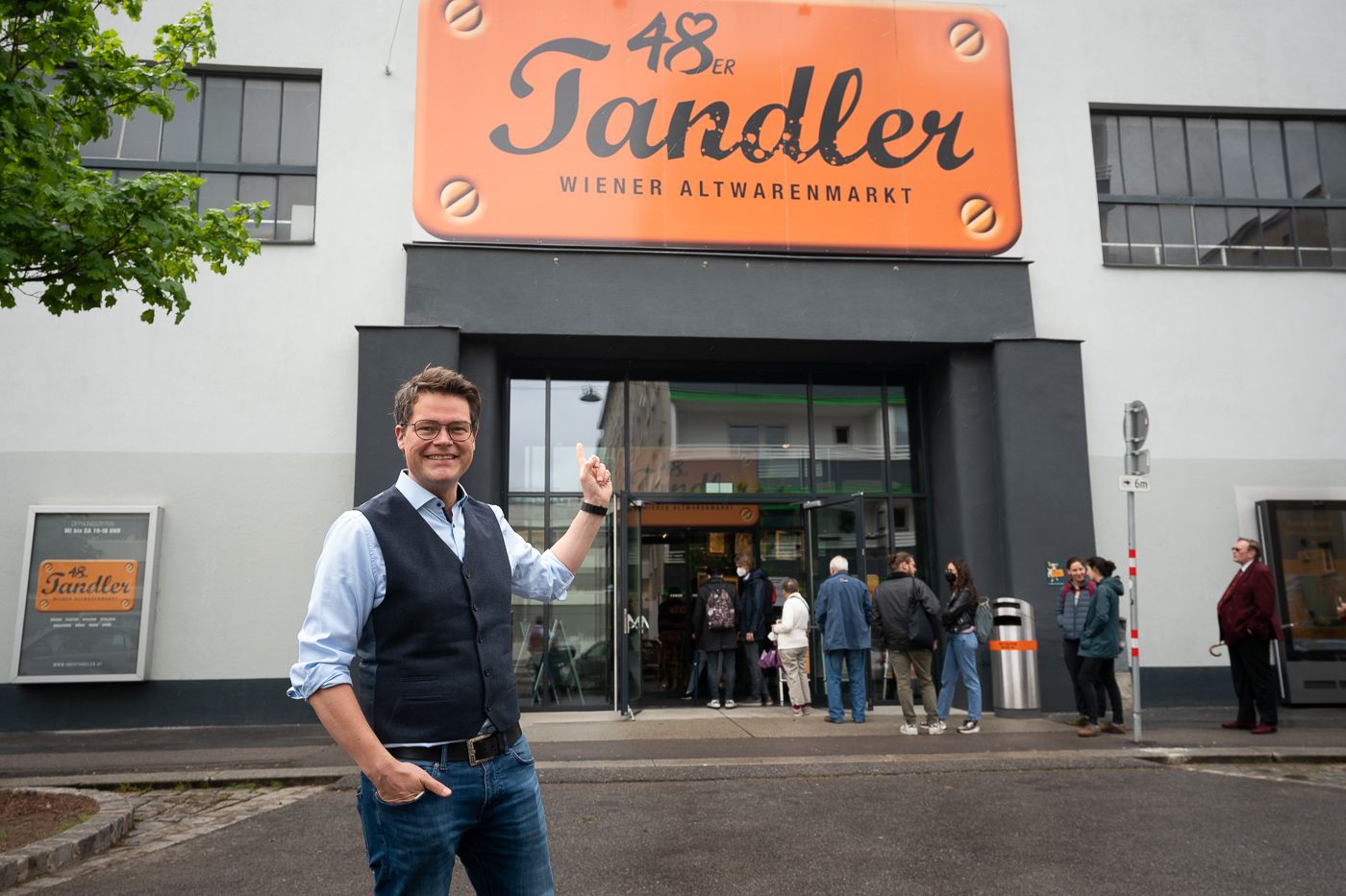 Klima-Stadtrat Jürgen Czernohorszky (SP) besuchte den MA48 Tandler.