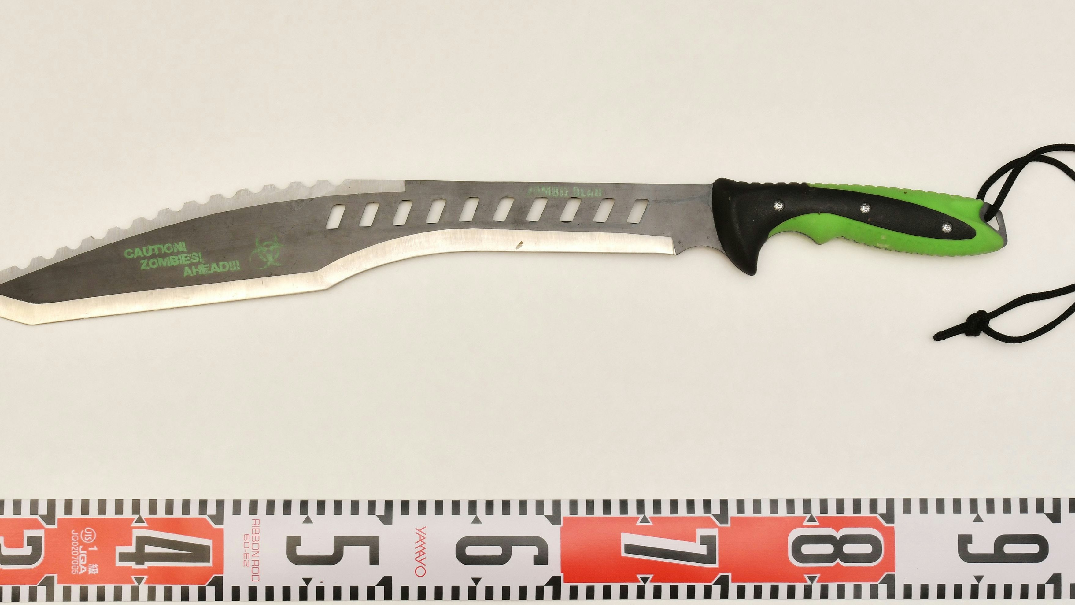 Auch die verwendete Machete wurde in Tatortnähe sichergestellt.
