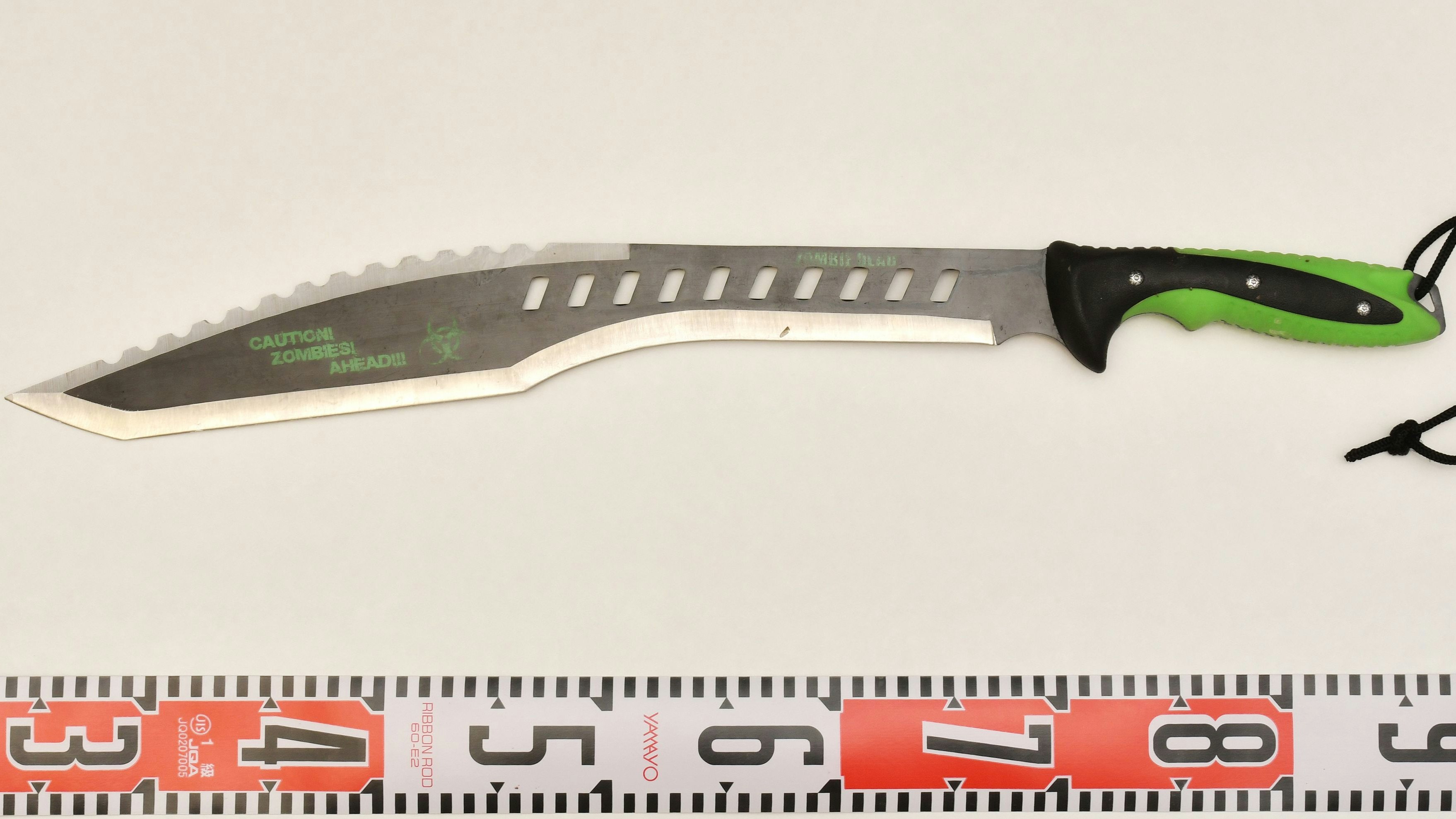 Auch die verwendete Machete wurde in Tatortnähe sichergestellt.