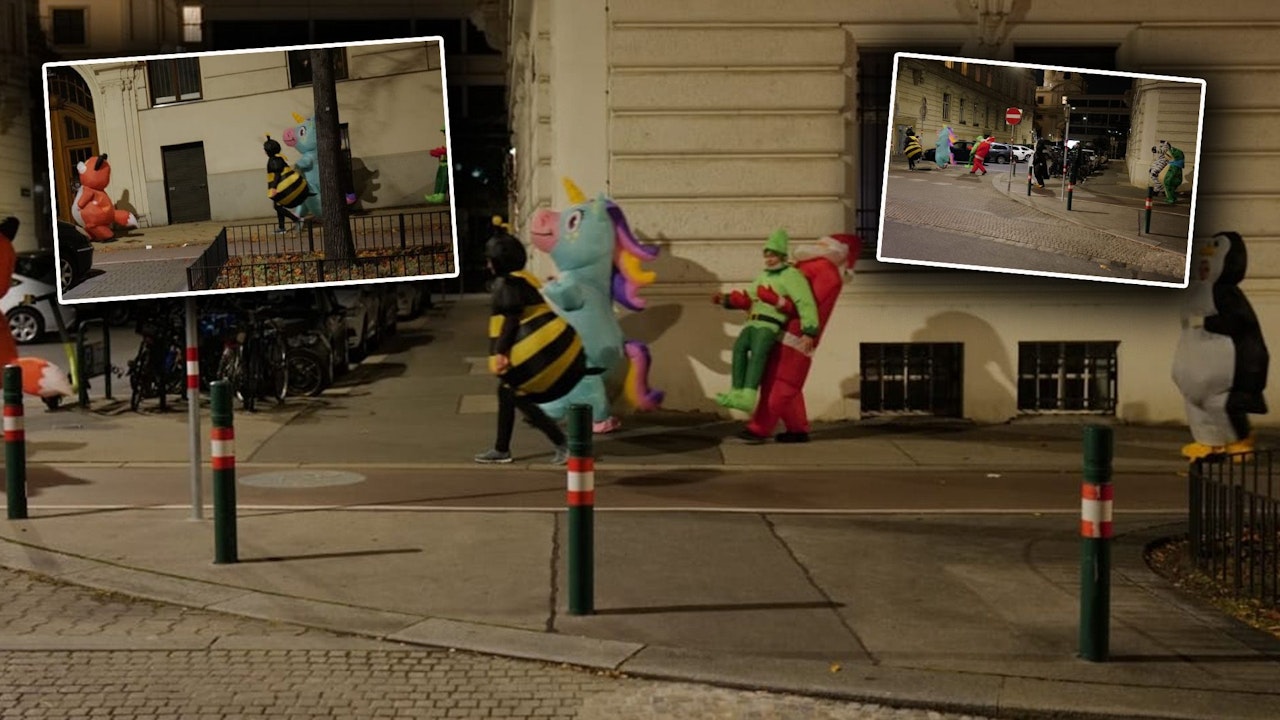 Heute.at - Einhorn, Zebra und Nikolaus – Kuriose Begegnung in Wien