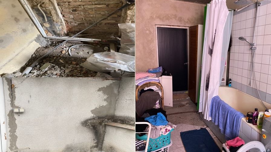 Seit dem Tod des Mannes steht die Baustelle stil.