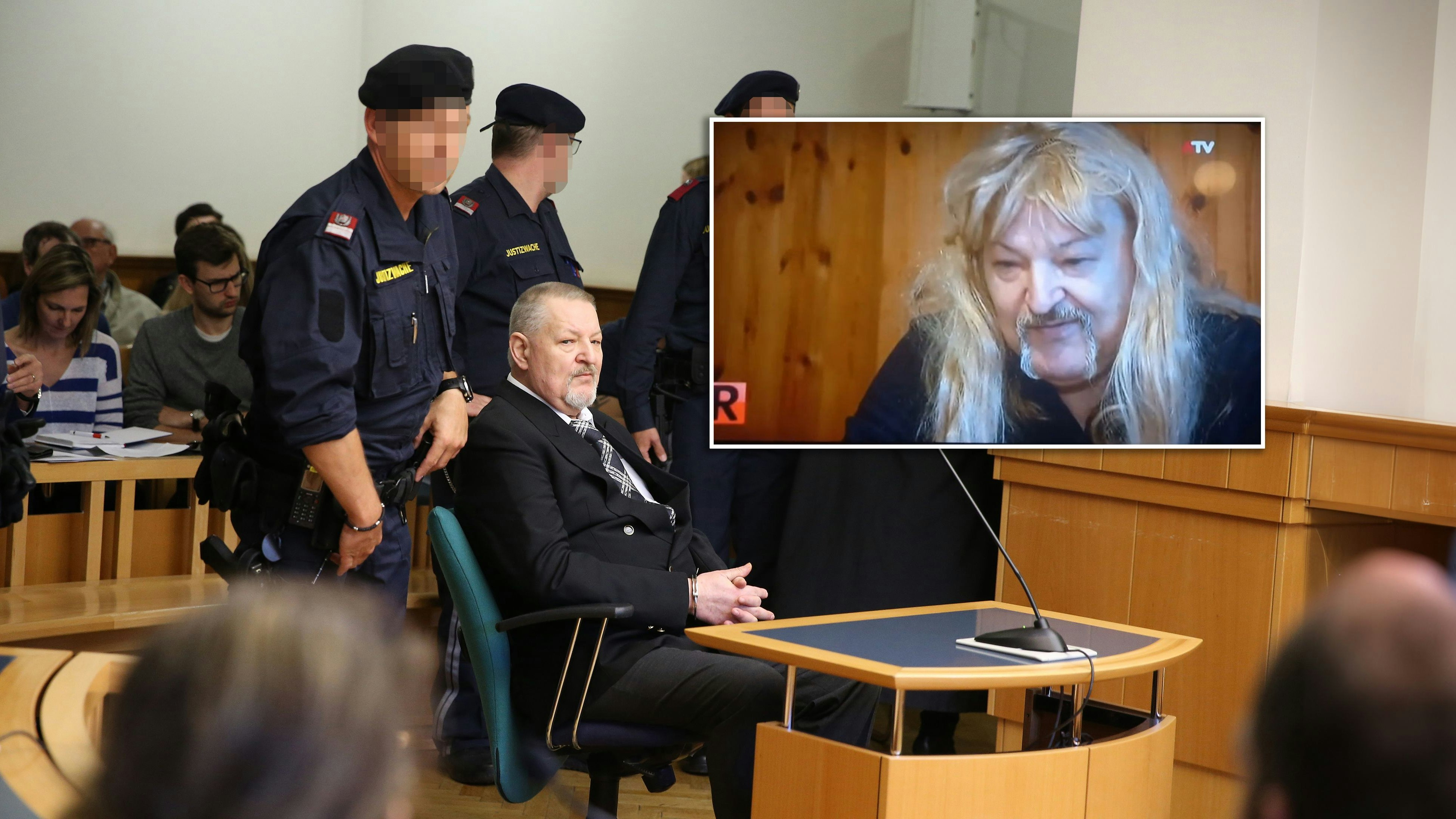 Seekiller Alfred U. – hier bei seinem Prozess am 8.5.2020 in Wien – tauchte vor Kurzem in einer ATV-Reportage wieder auf.