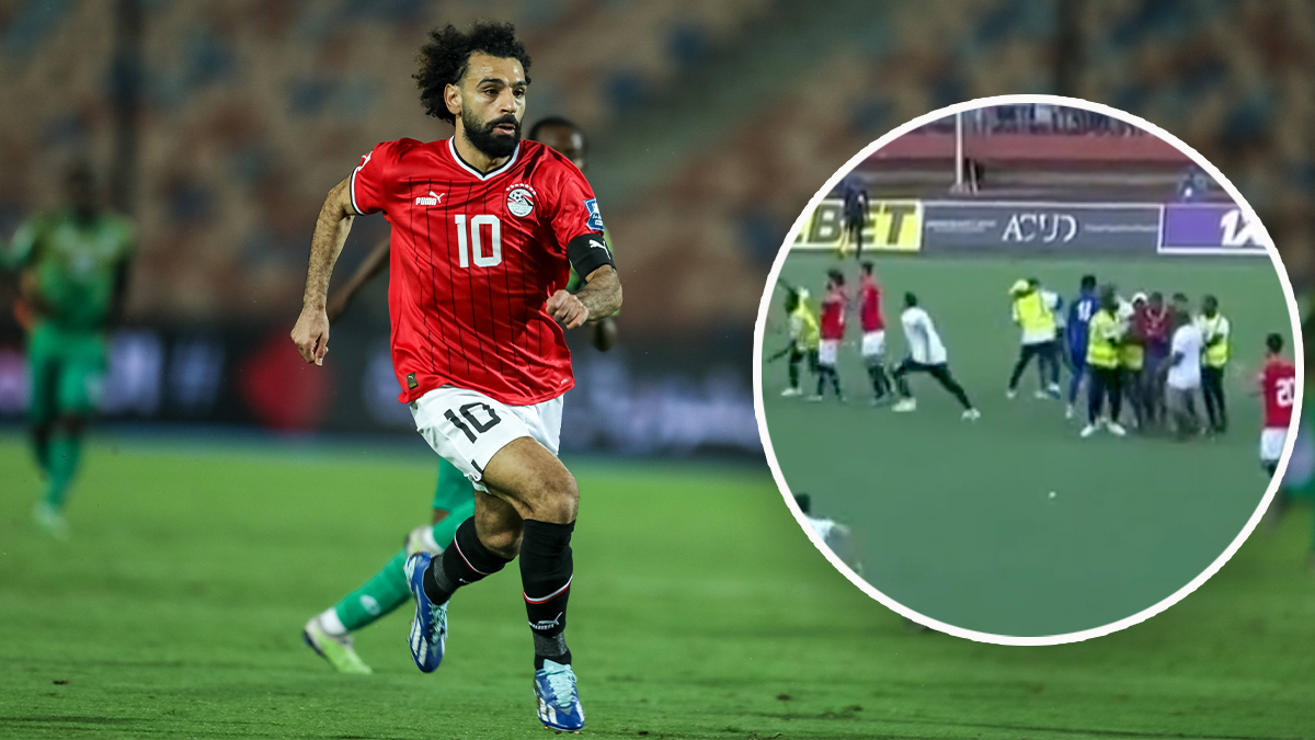 Mohamed Salah wurde von seinen Mitspielern beschützt.