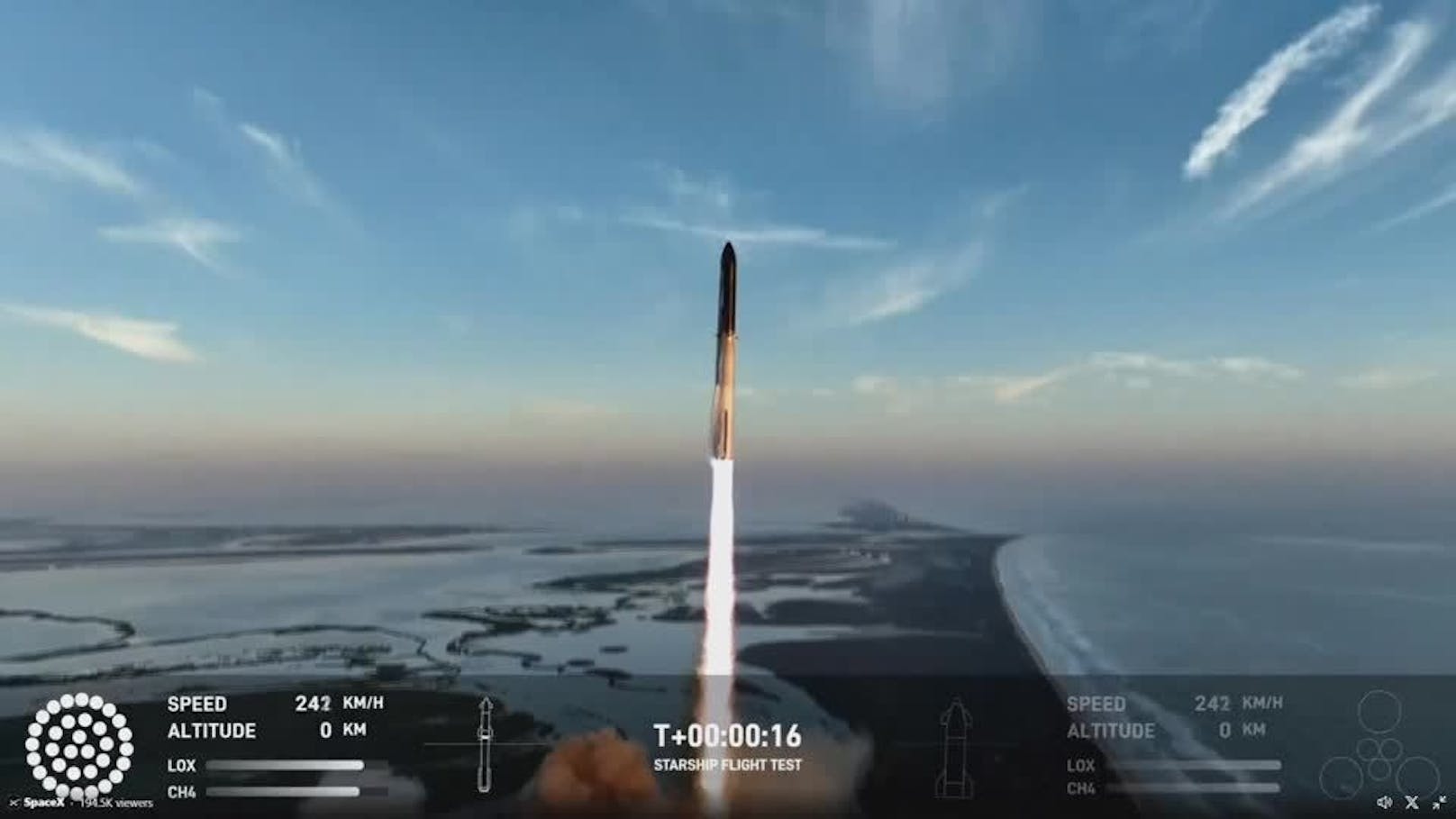 "Starship" von SpaceX - Raketenstufen explodieren