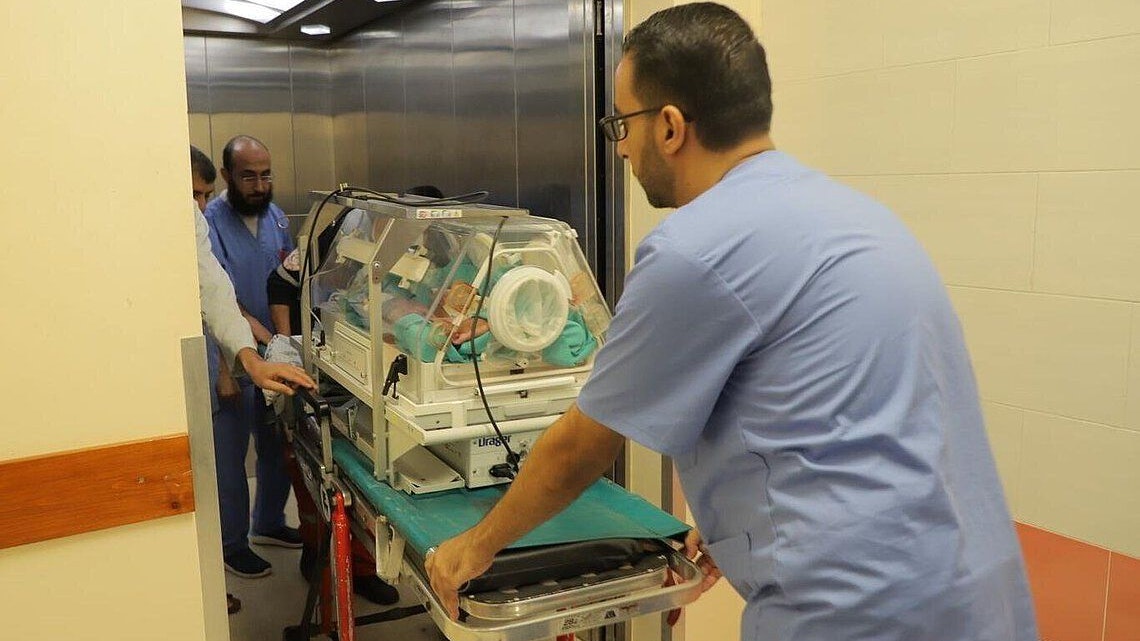 31 Frühchen wurden vom Gazastreifen in ägyptische Krankenhäuser gebracht. 