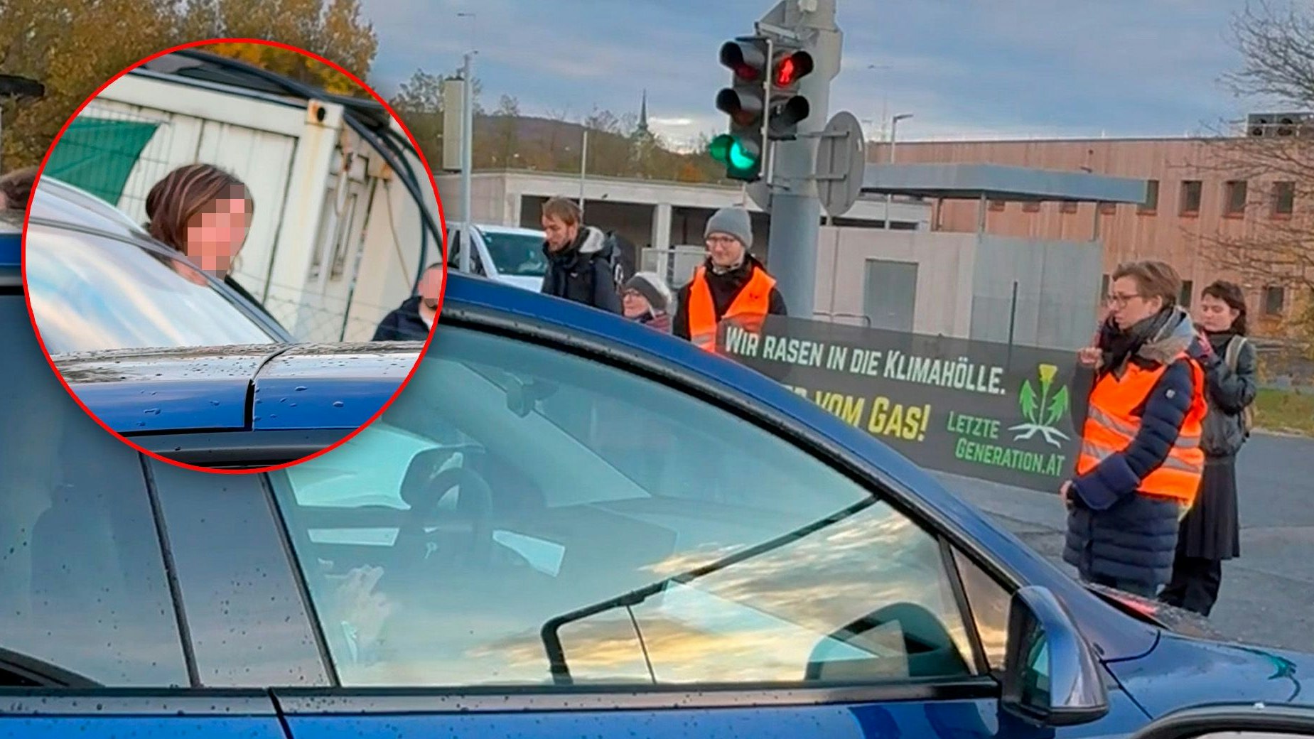 Völlig aufgelöst: Eine Mutter bittet um Nachsicht bei den Klimaklebern.