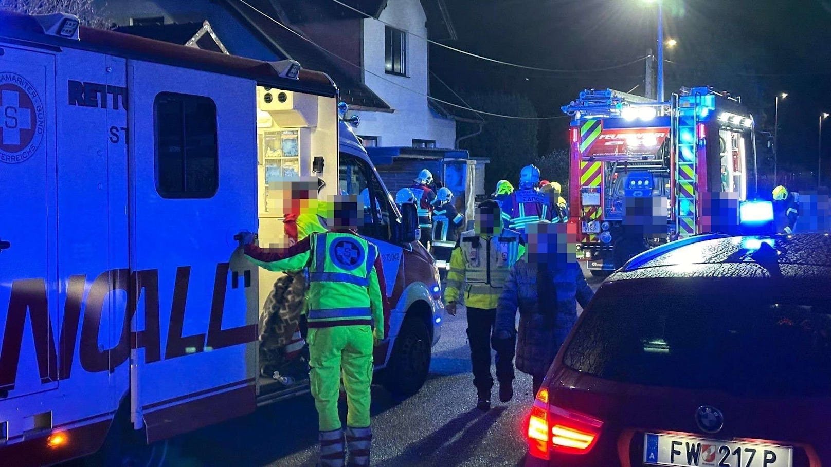 Die betagte Frau wurde vom Rettungsdienst versorgt.