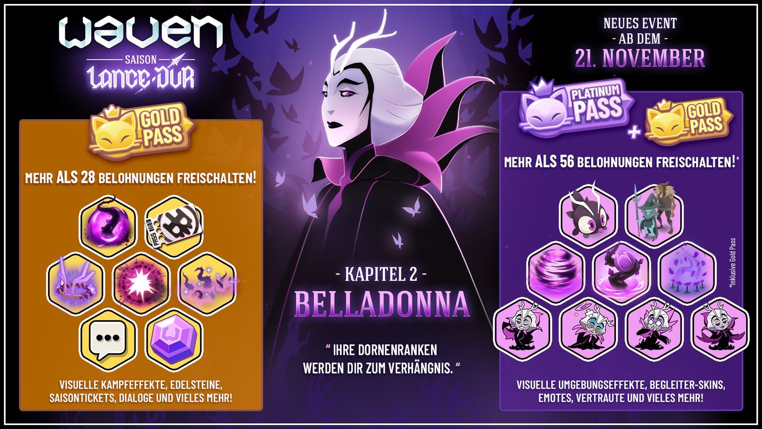 "Waven: Lance-Dur Saison - Kapitel 2: Belladonna" vorgestellt.