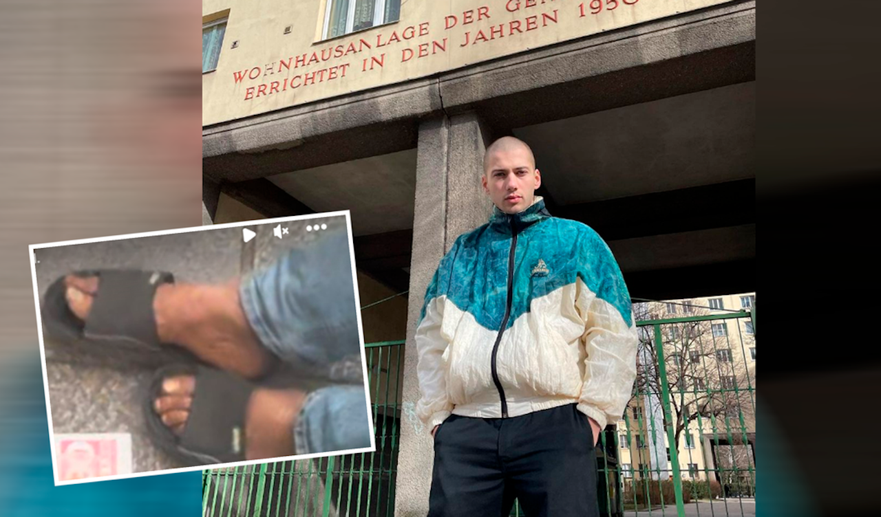 Heute.at - Obdachloser in Wien lehnt Schuhe von Rapper ab