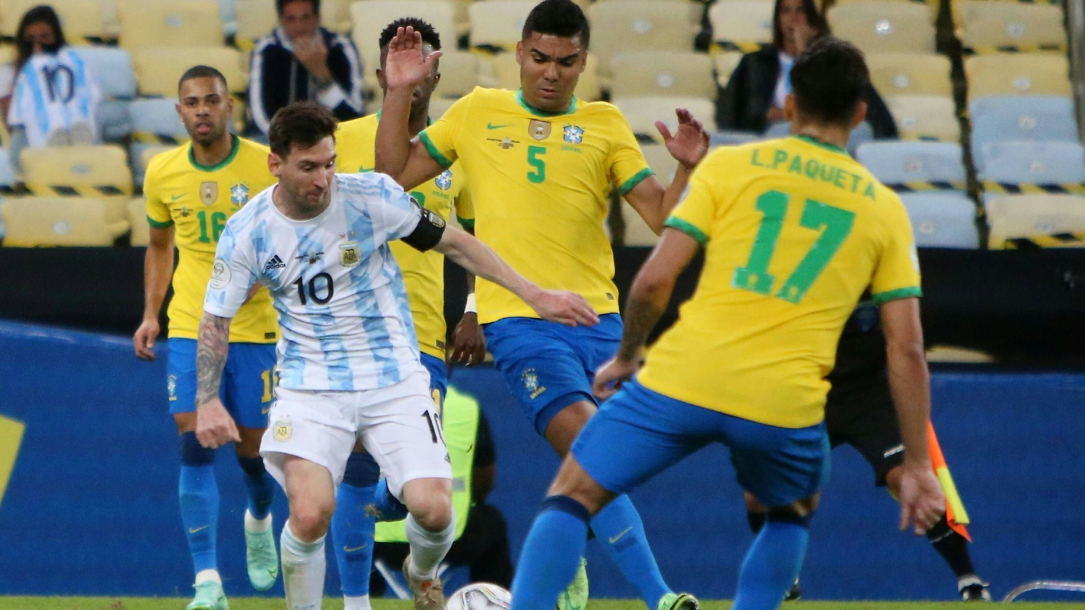 Brasilien gegen Argentinien läuft live im ORF
