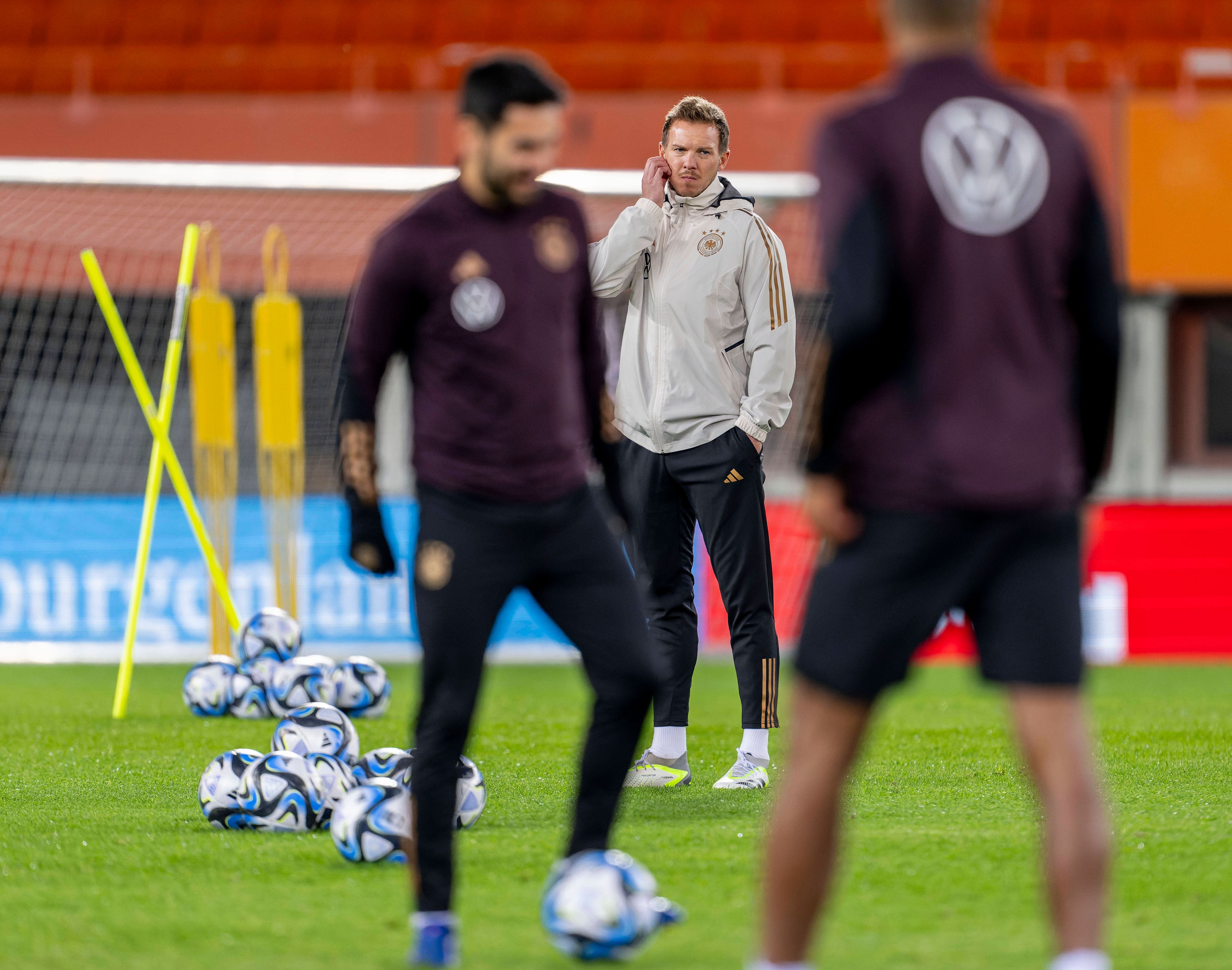 DFB-Teamchef Nagelsmann beim Training im Happel-Oval
