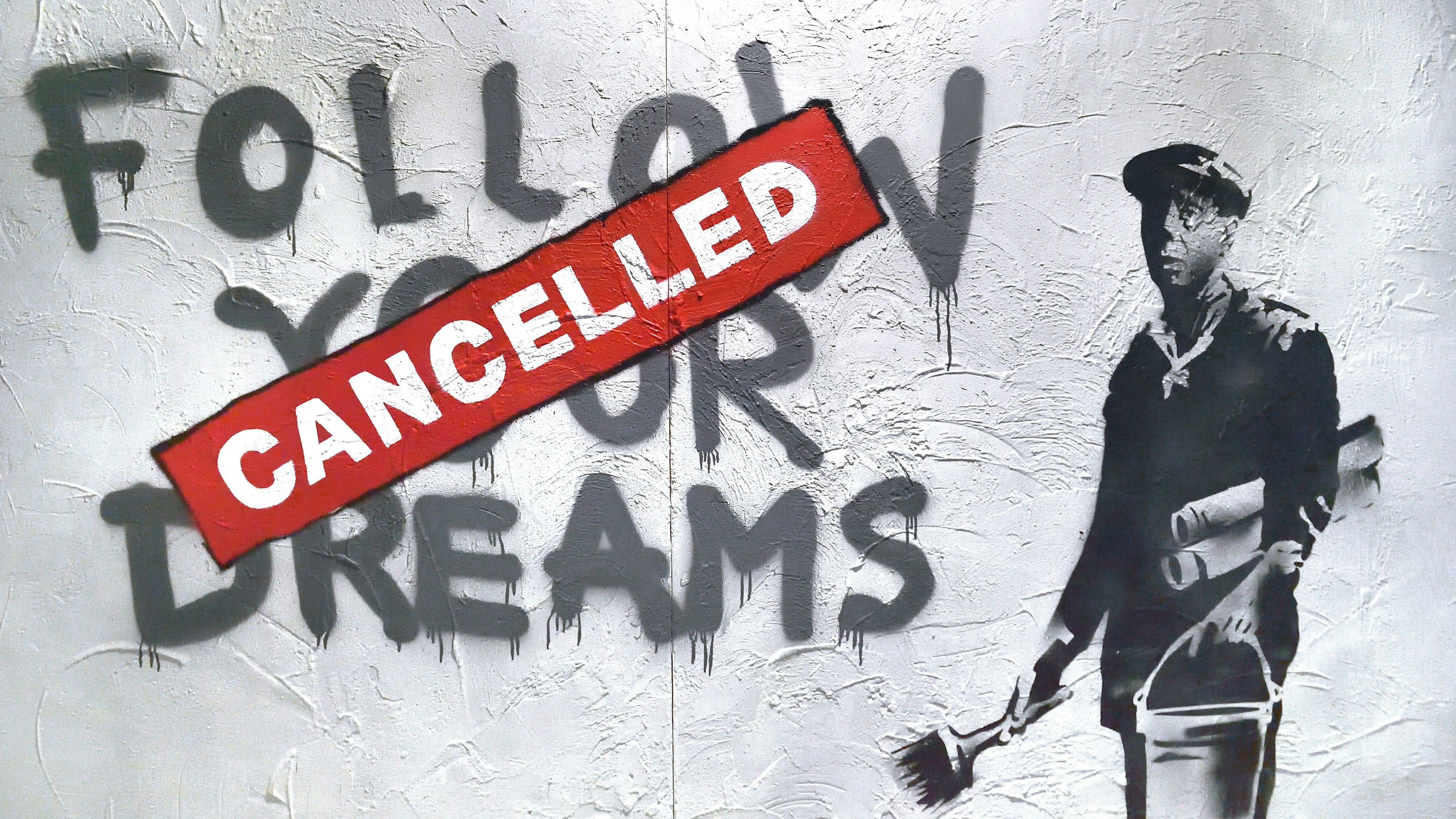 General view of a work of art by of the British artist and writer Banksy during the art exhibition The World of Banksy at Tiburtina Station in Rome. Rome Italy, March 10th, 2023 Rome Italy - ZUMAm169 20230310_zac_m169_008 Copyright: xRoccoxSpazianix