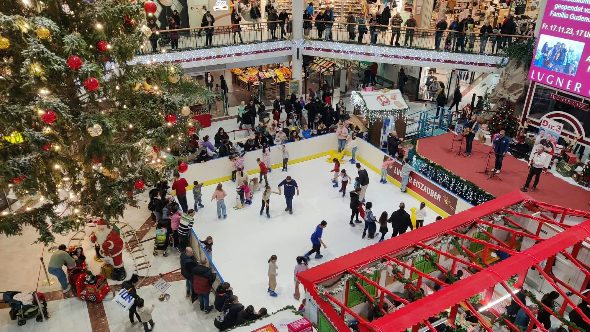 Der Eislaufplatz in der Lugner City vom vergangenen Winter wurde nachhaltig betrieben.