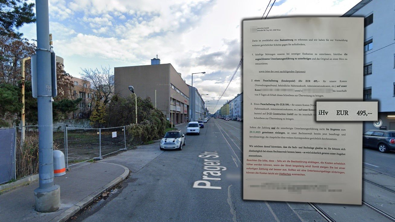 Pizza-Lieferant hält am Gehsteig, kassiert 500€-Klage