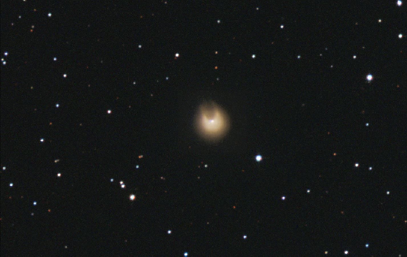 Für manche sieht er aus wie ein gehörnter Komet, andere sehen darin ein Star-Wars-Raumschiff.