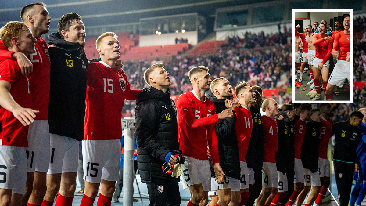 Das Team feierte den Sieg gegen Deutschland.
