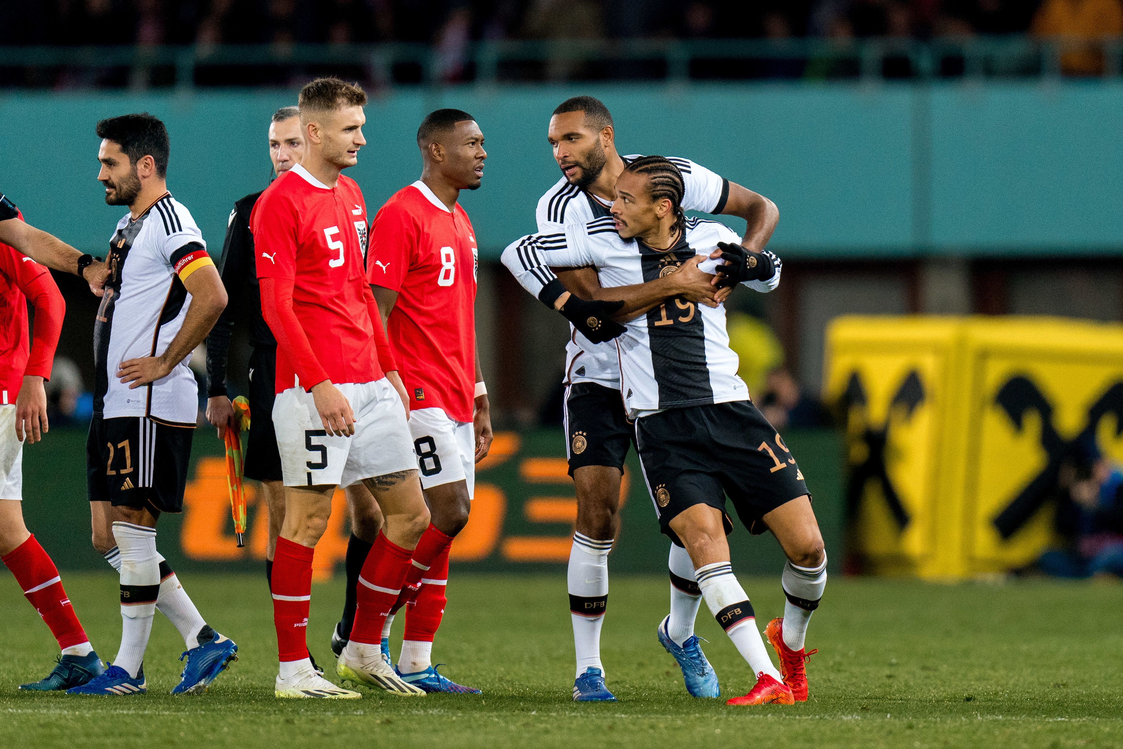 Leroy Sane verlor in der 49. Minute die Nerven.