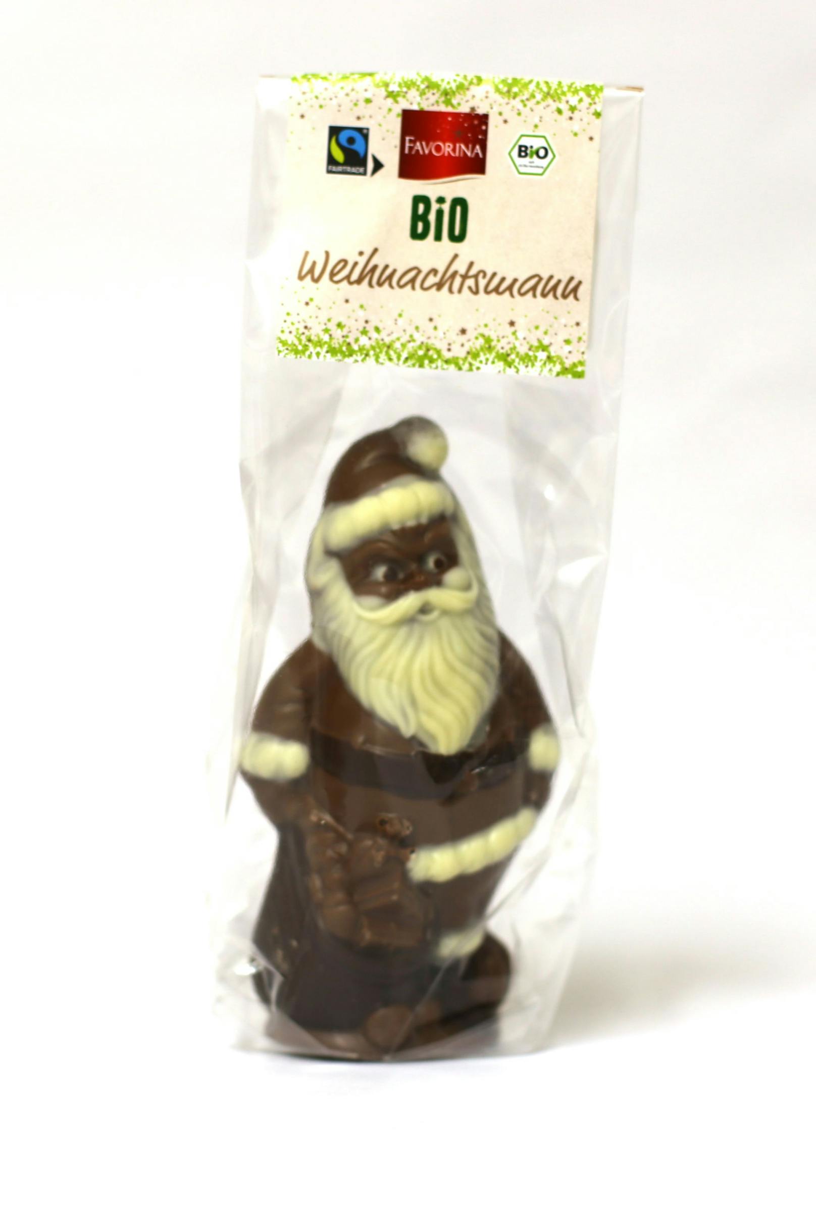 Genauso gut bewertet wurden der BIO-Favorina-Weihnachtsmann von Lidl sowie ...