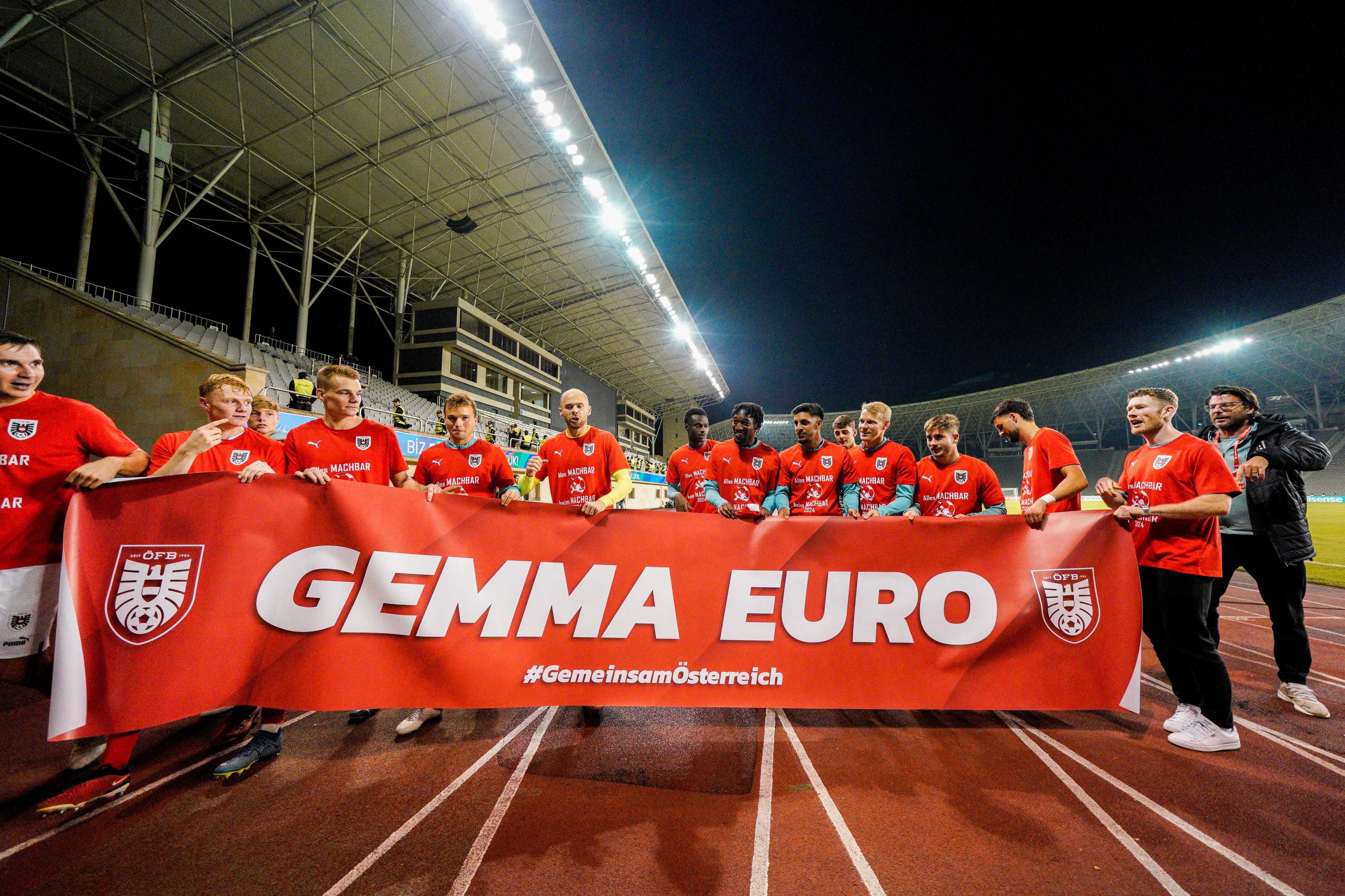 Das ÖFB-Team feierte die Qualifikation für die EM.