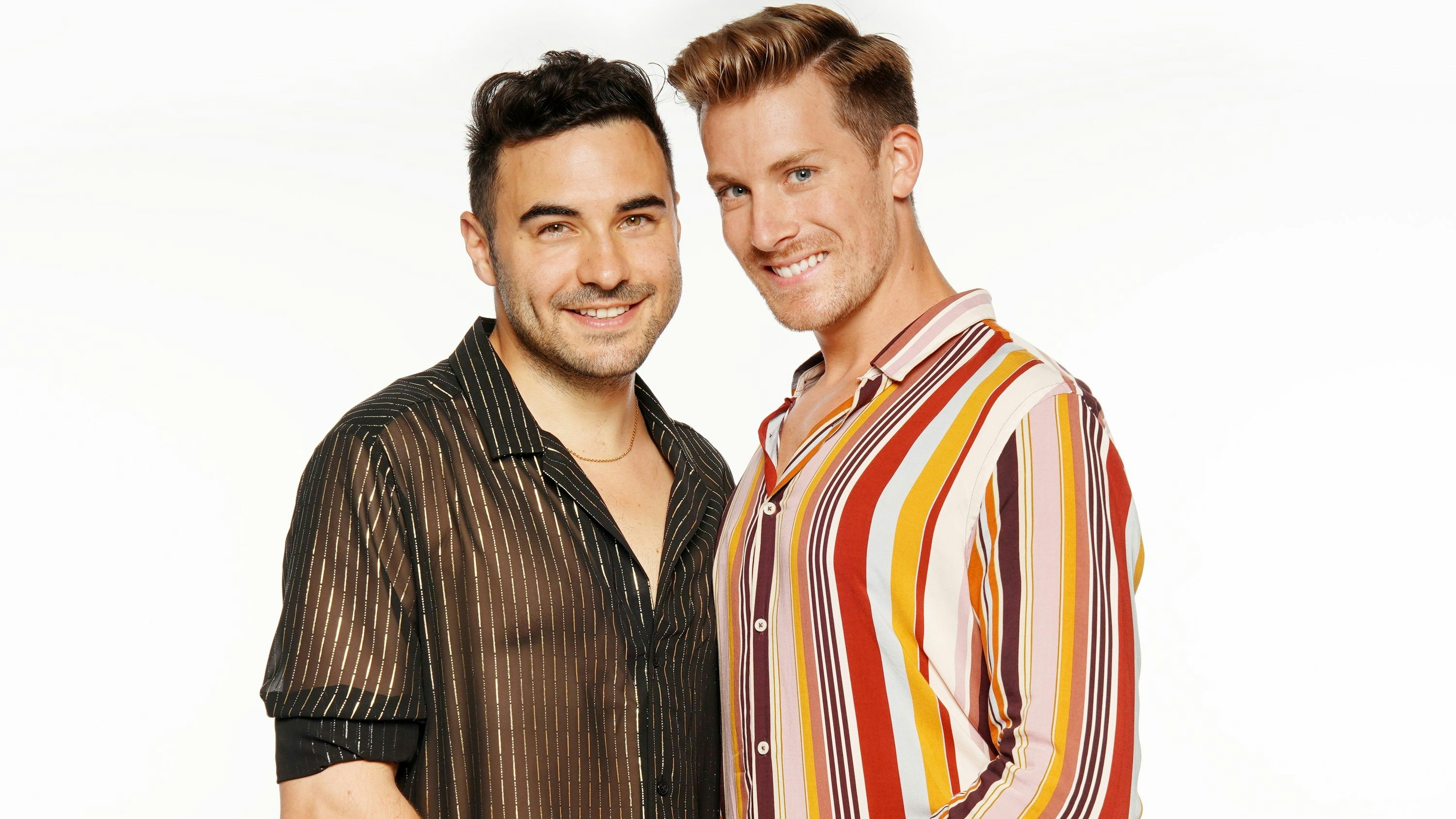 Lars Steinhöfel und Dominik Schmitt im Zuge ihrer Teilnahme beim "Sommerhaus der Stars" 2021.
