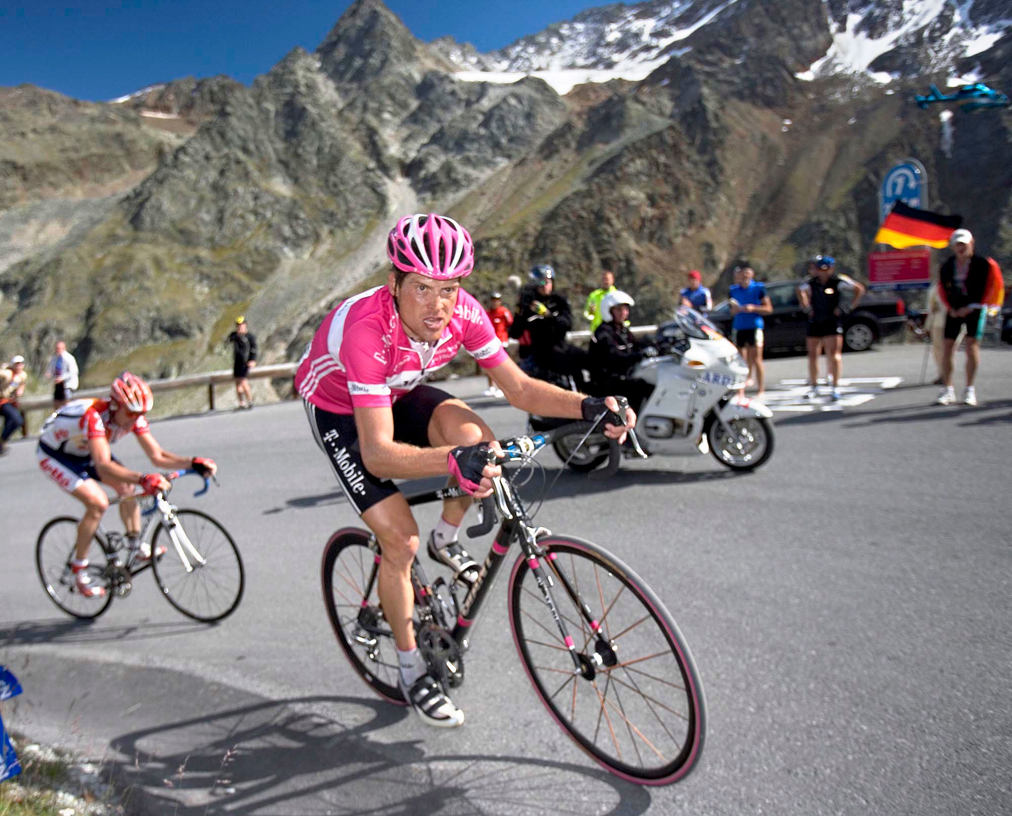 Jan Ullrich 2005 unterwegs in Sölden.