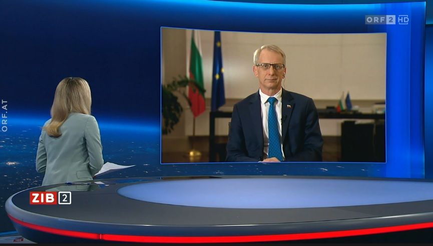 Der bulgarische Ministerpräsident Nikolaj Denkow war am Freitag (24.11.2023) Gast in der ORF-