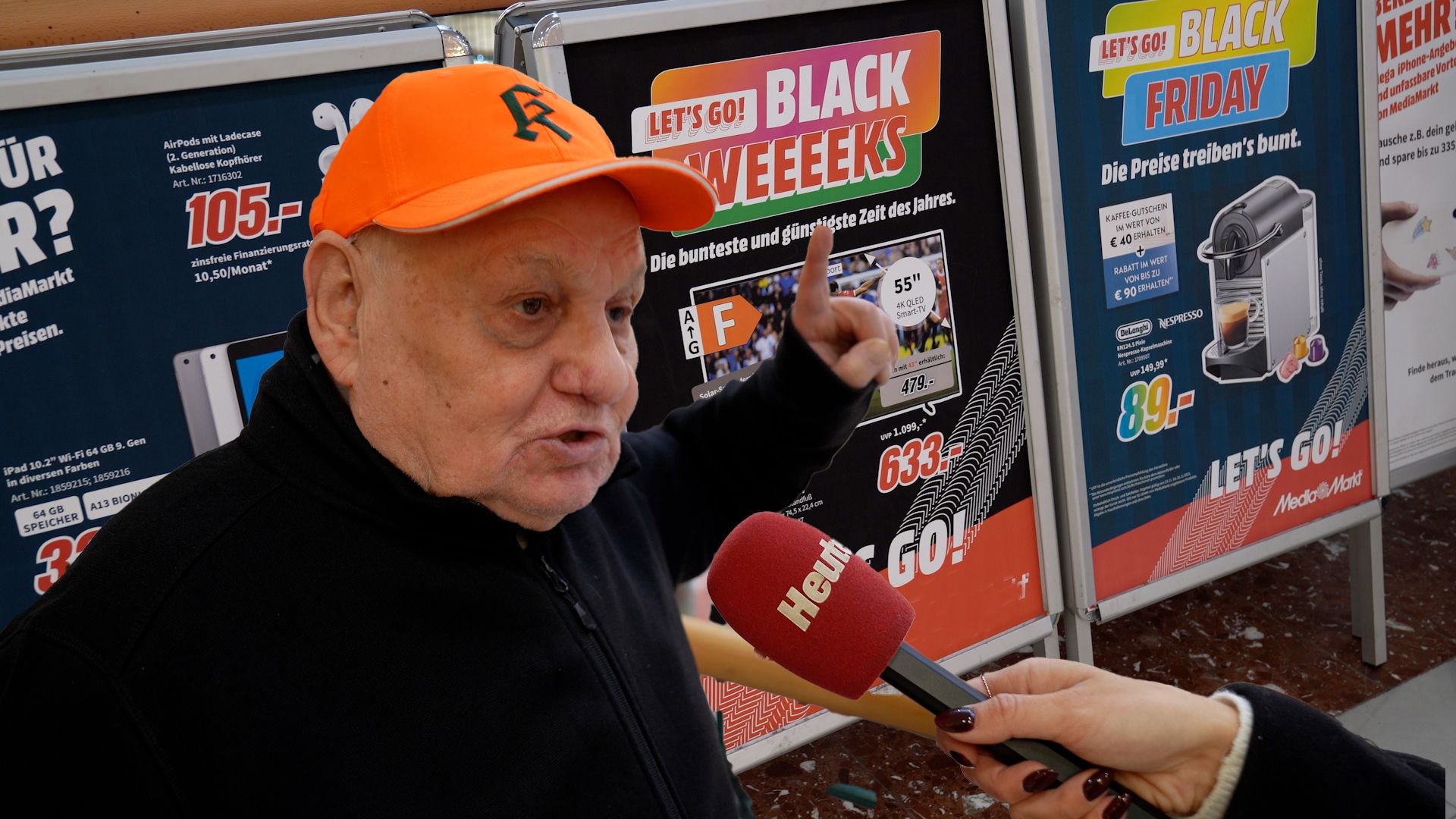 Ernst (65) hält den Black Friday für einen Werbetrick. 