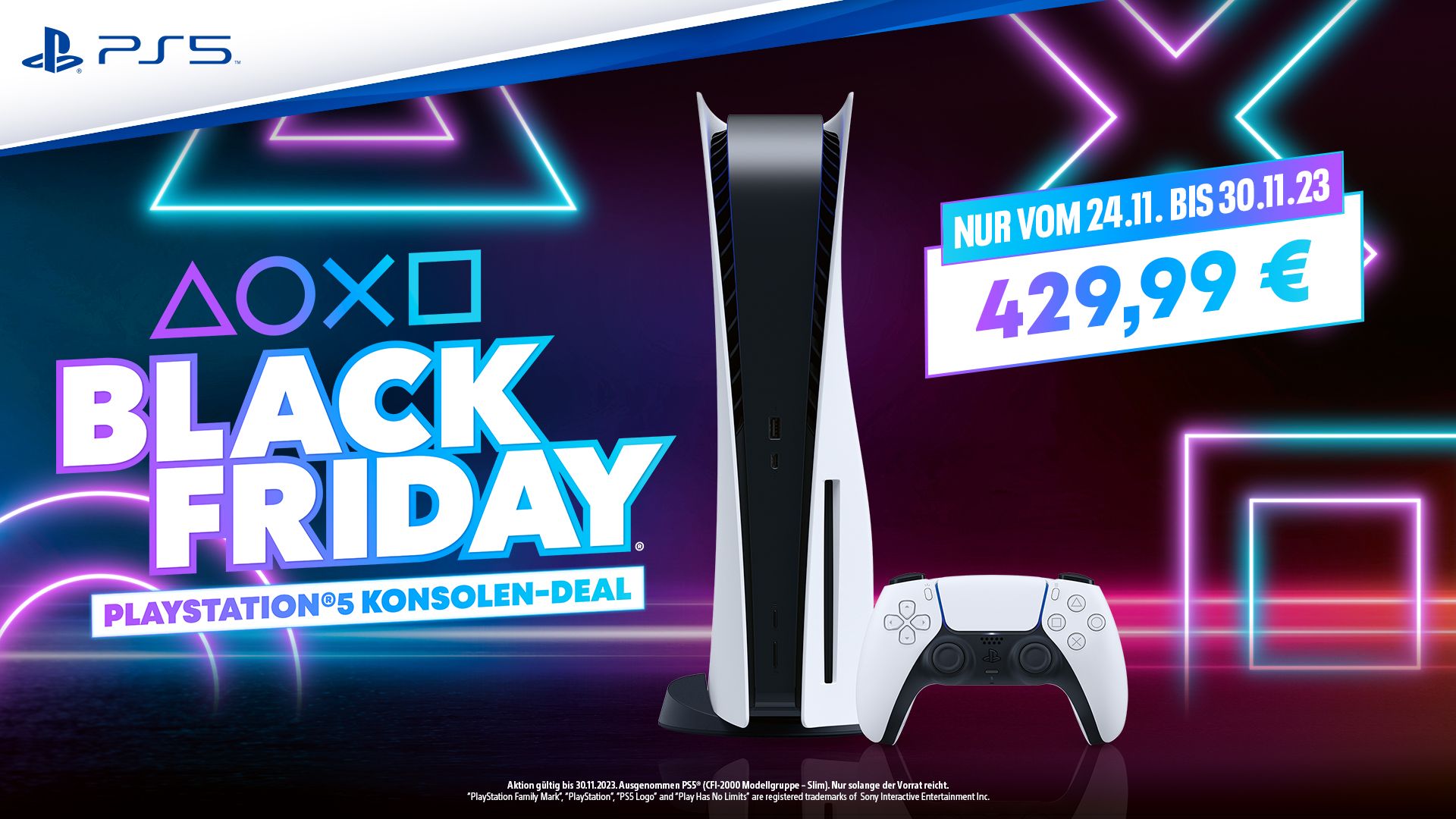PlayStation 5 Konsolen-Deal und weitere Angebote verfügbar.